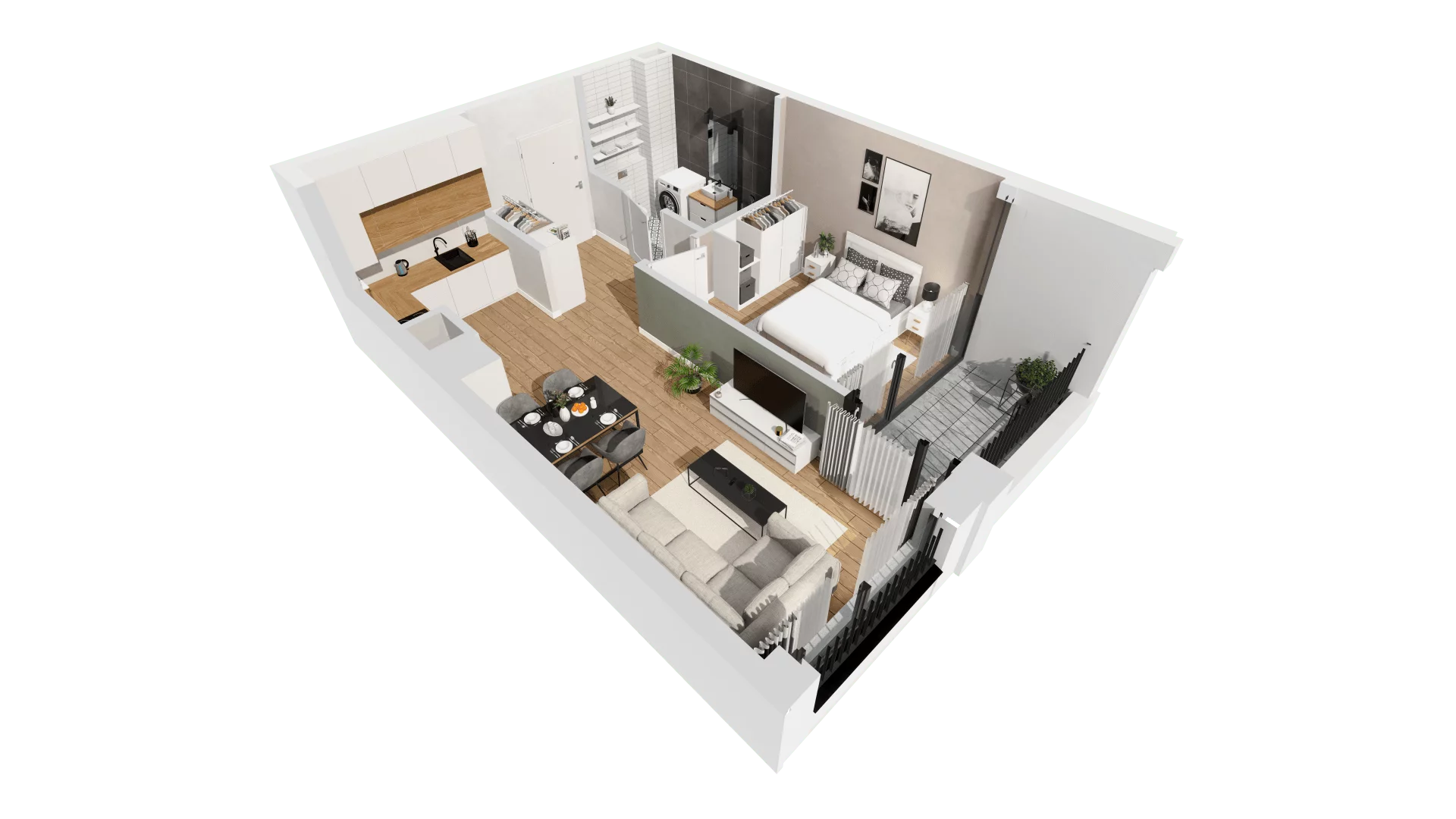 Mieszkanie 39,35 m², piętro 3, oferta nr G/30, DOKI Living - etap II, Gdańsk, Śródmieście, ul. Aleja Doki