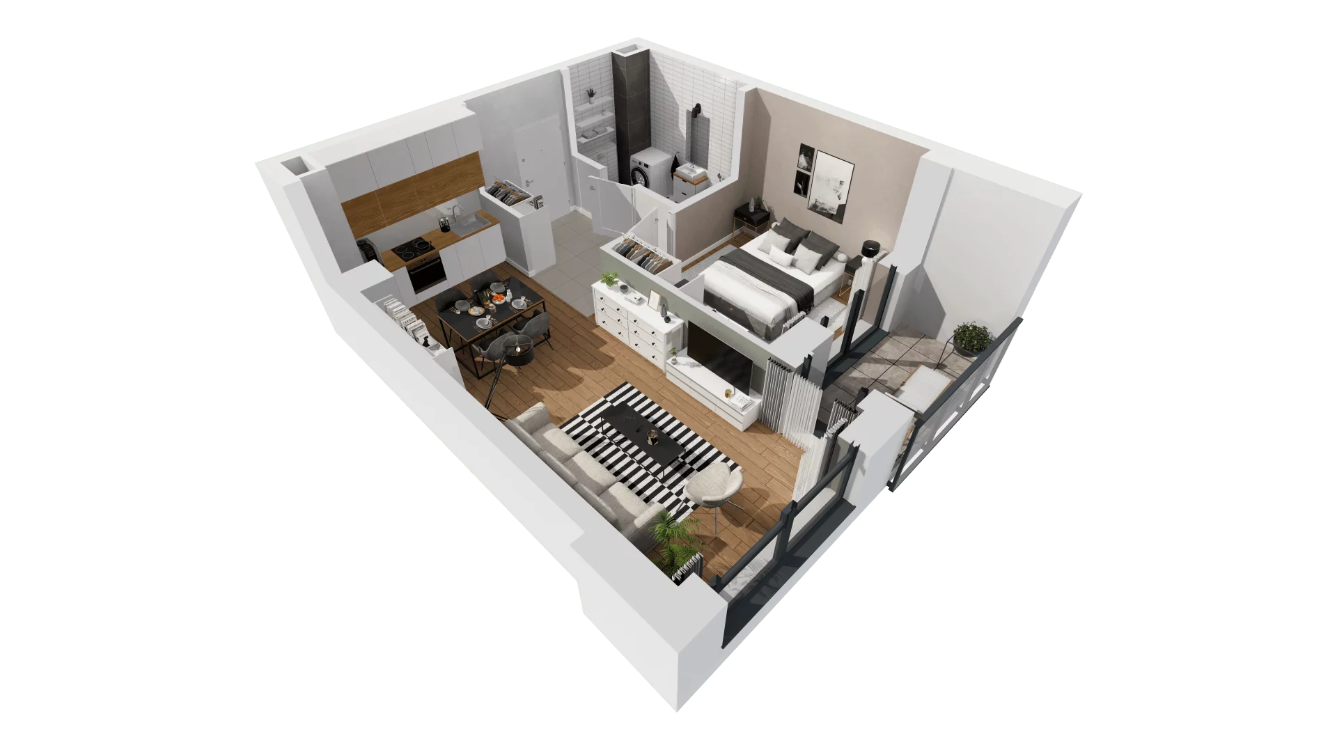 Mieszkanie 43,42 m², piętro 1, oferta nr A8/20, Osiedle Beauforta 2, Gdynia, Pogórze, ul. H. Derdowskiego