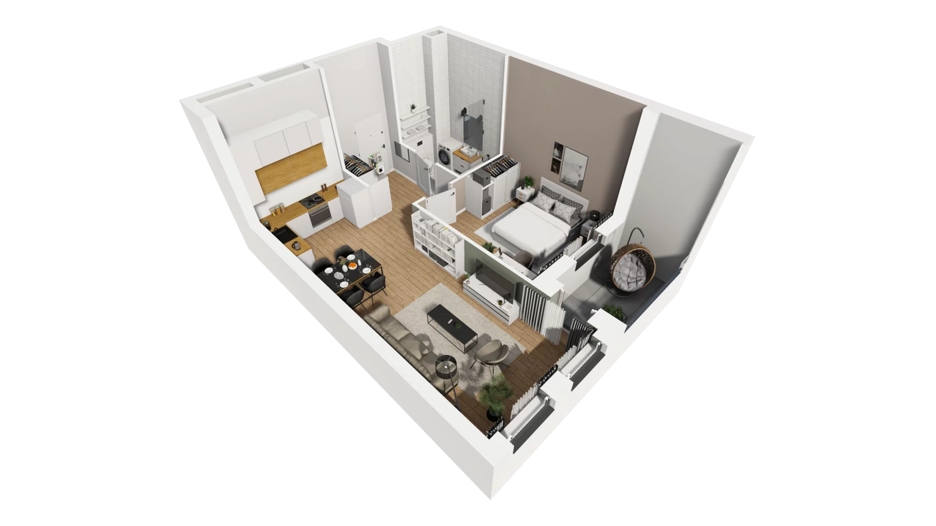 2 pokoje, mieszkanie 48,06 m², parter, oferta nr A/64, Esencja, Gdańsk, Śródmieście, Dolne Miasto, ul. Kamienna Grobla / Jałmużnicza