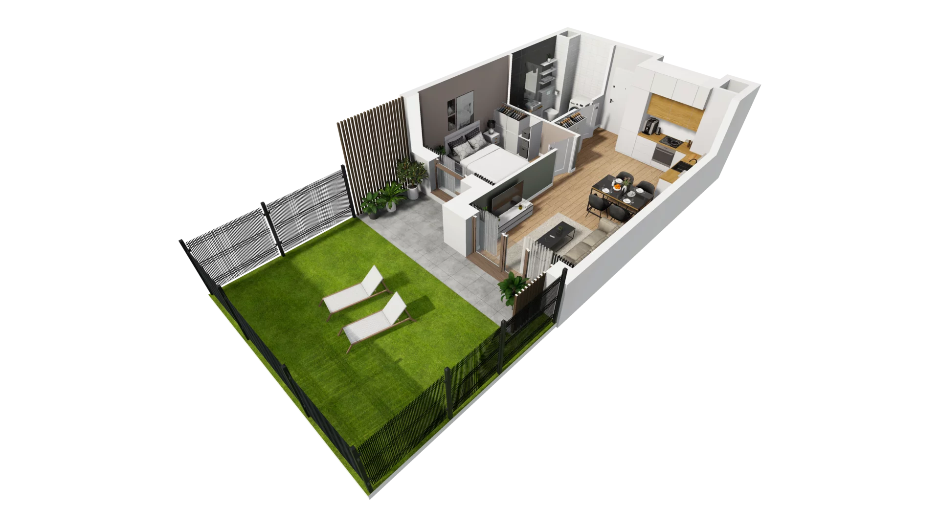 2 pokoje, mieszkanie 36,75 m², parter, oferta nr E/6, Osiedle Synteza bud. E, F, Gdańsk, Piecki-Migowo, Morena, ul. Lema