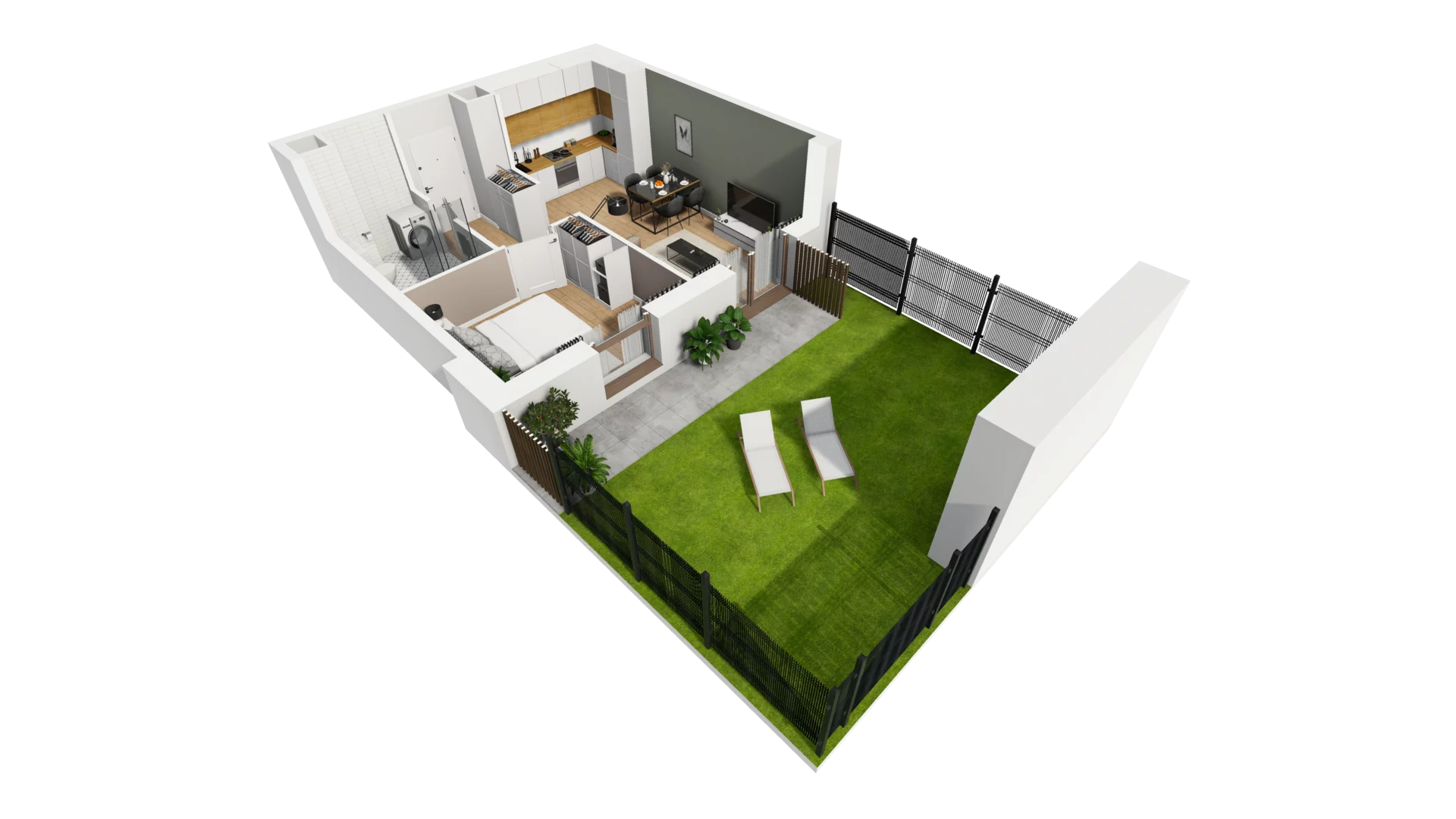 2 pokoje, mieszkanie 40,70 m², parter, oferta nr E/9, Osiedle Synteza bud. E, F, Gdańsk, Piecki-Migowo, Morena, ul. Lema