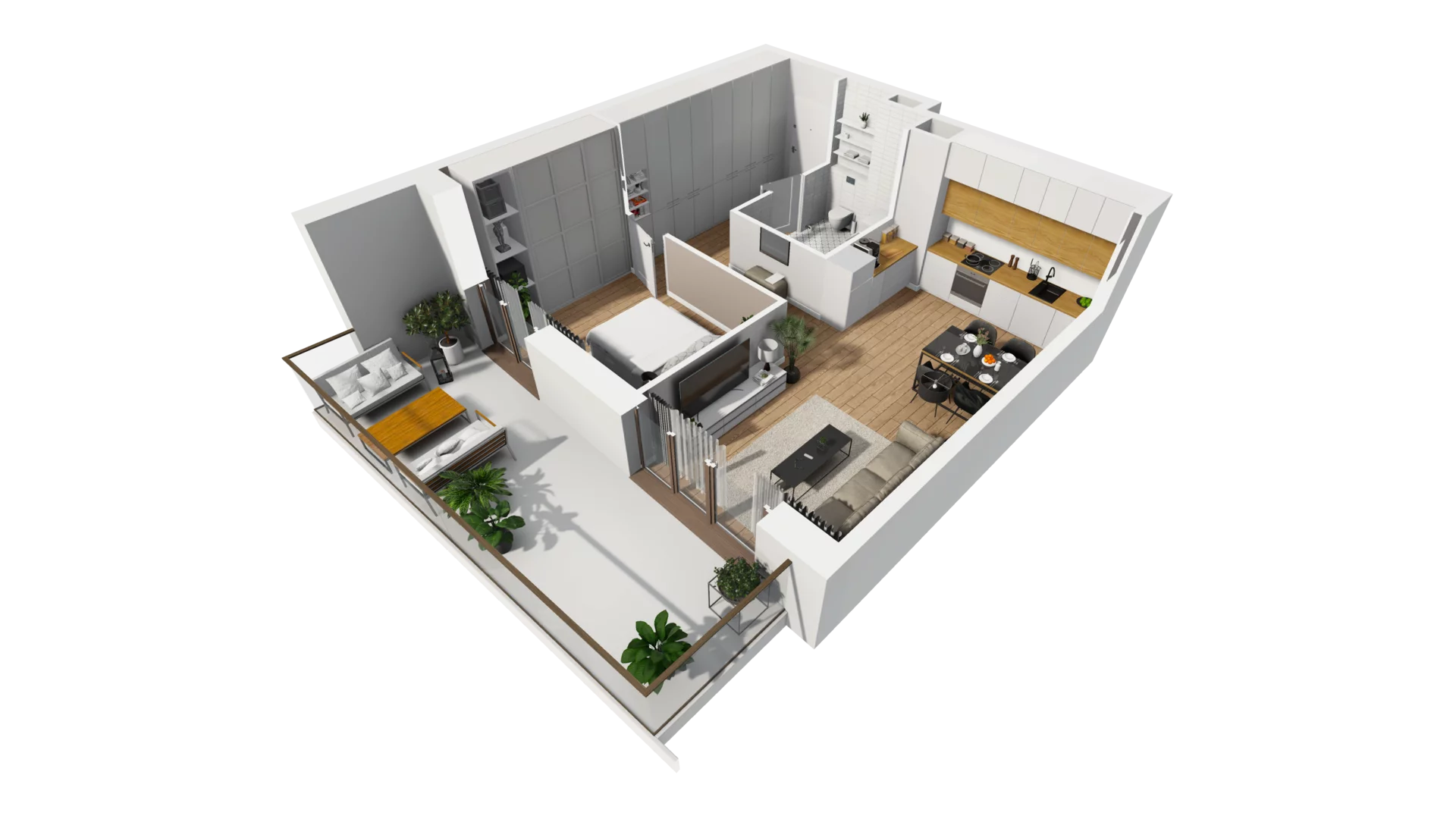 2 pokoje, mieszkanie 47,29 m², piętro 2, oferta nr E/35, Osiedle Synteza bud. E, F, Gdańsk, Piecki-Migowo, Morena, ul. Lema