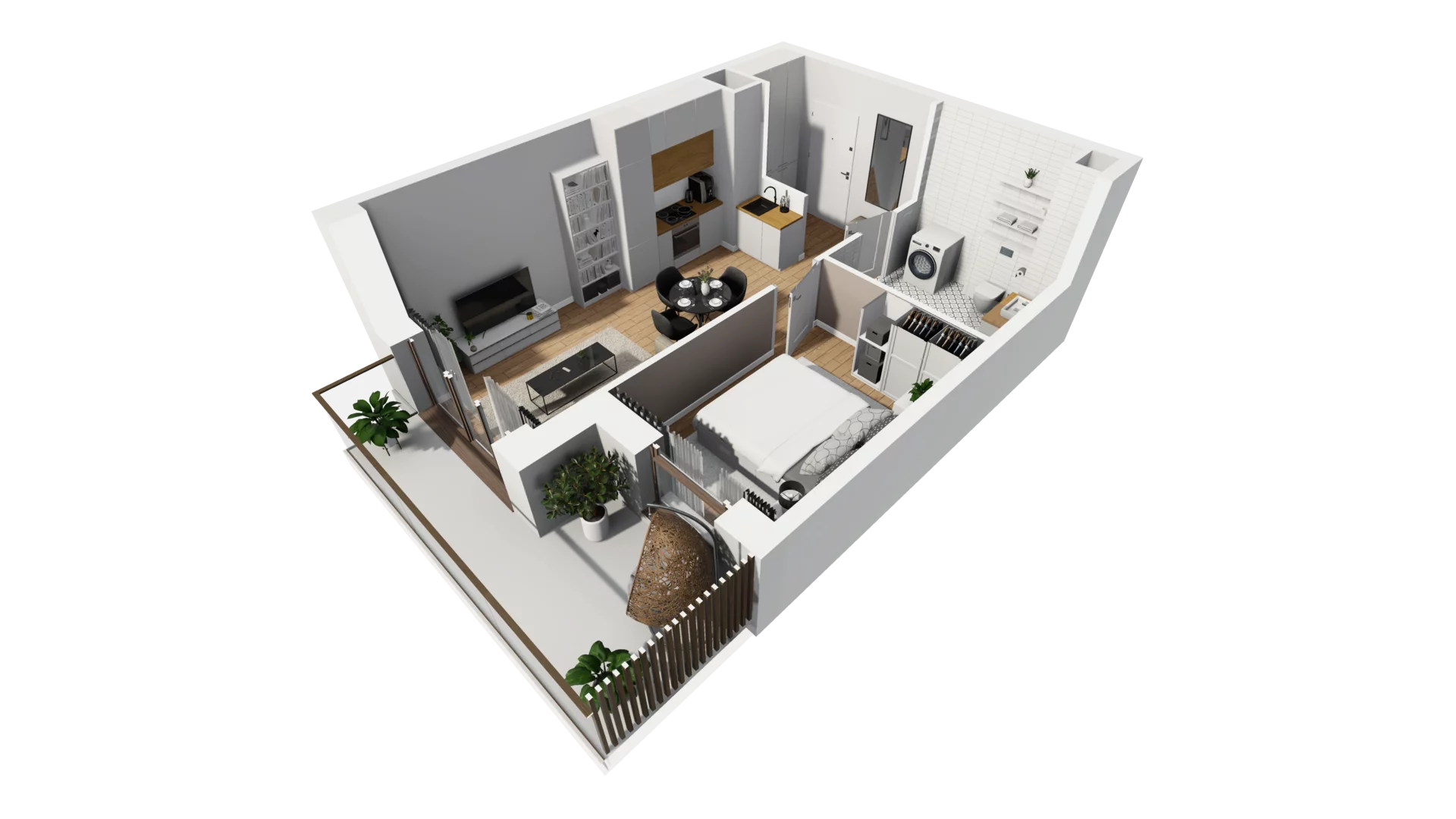 2 pokoje, mieszkanie 37,08 m², piętro 3, oferta nr E/42, Osiedle Synteza bud. E, F, Gdańsk, Piecki-Migowo, Morena, ul. Lema