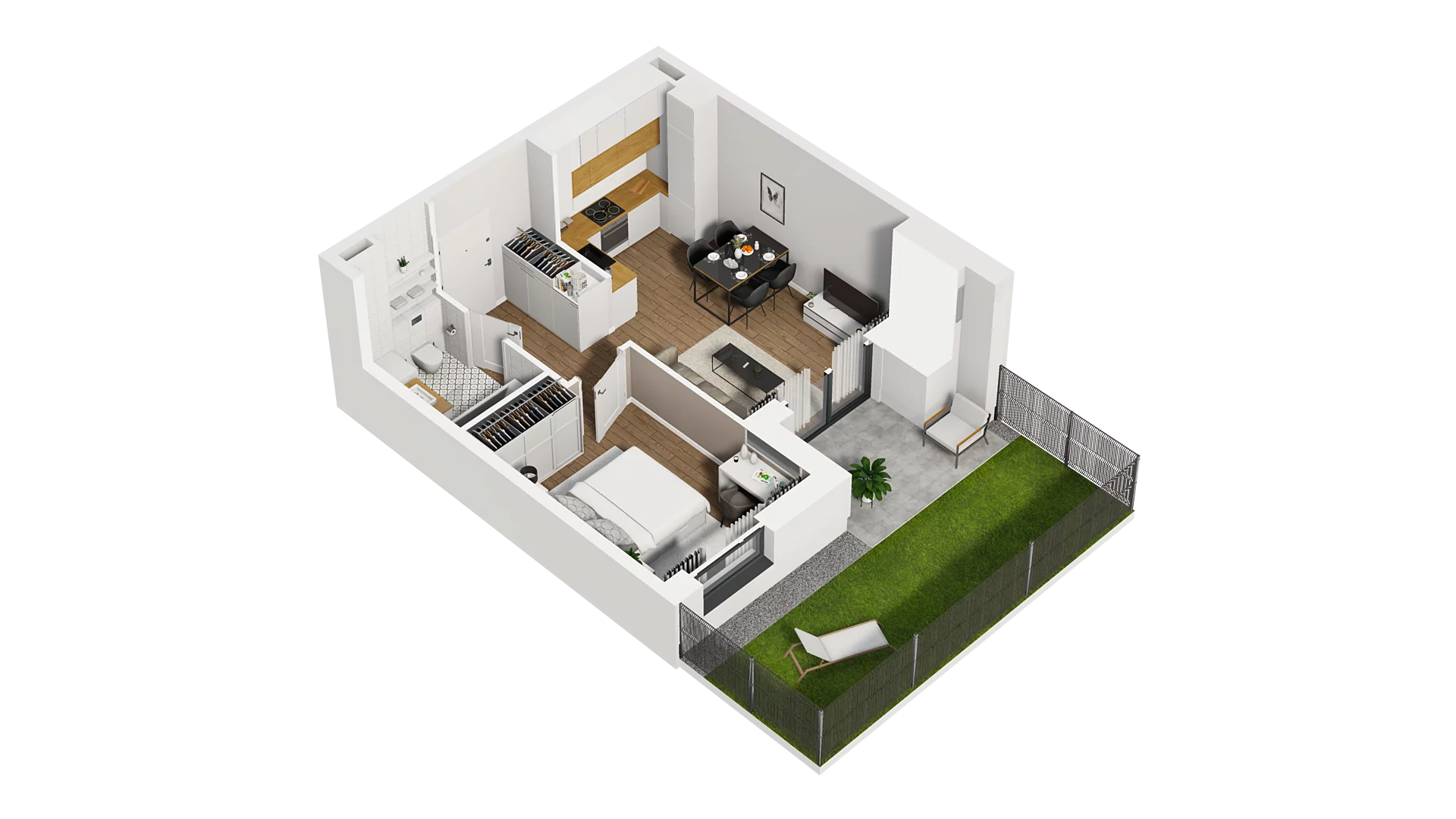 2 pokoje, mieszkanie 39,13 m², parter, oferta nr D/5, Osiedle Warszawska - etap II, Gdańsk, Ujeścisko-Łostowice, Ujeścisko, ul. Warszawska