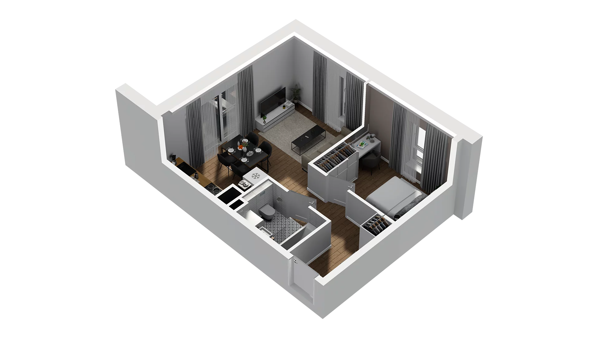 2 pokoje, mieszkanie 38,88 m², piętro 1, oferta nr D/10, Osiedle Warszawska - etap II, Gdańsk, Ujeścisko-Łostowice, Ujeścisko, ul. Warszawska