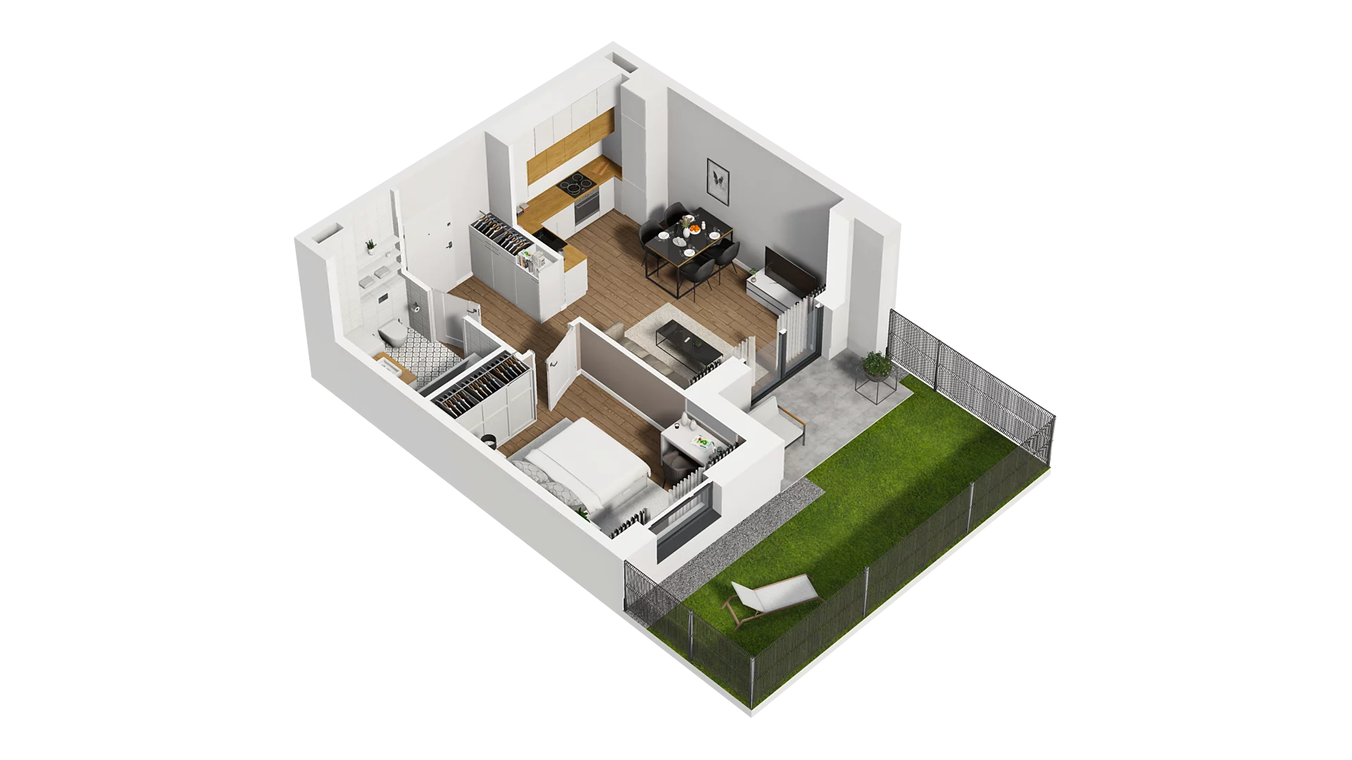 2 pokoje, mieszkanie 39,87 m², parter, oferta nr C/4, Osiedle Warszawska - etap II, Gdańsk, Ujeścisko-Łostowice, Ujeścisko, ul. Warszawska