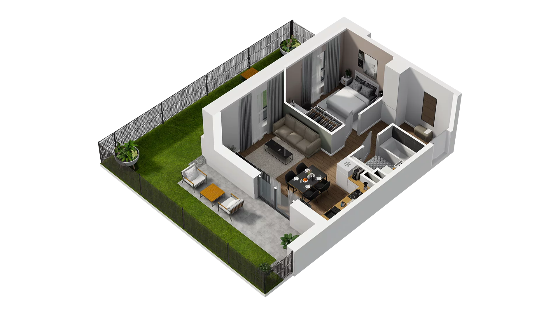 2 pokoje, mieszkanie 39,27 m², parter, oferta nr C/6, Osiedle Warszawska - etap II, Gdańsk, Ujeścisko-Łostowice, Ujeścisko, ul. Warszawska