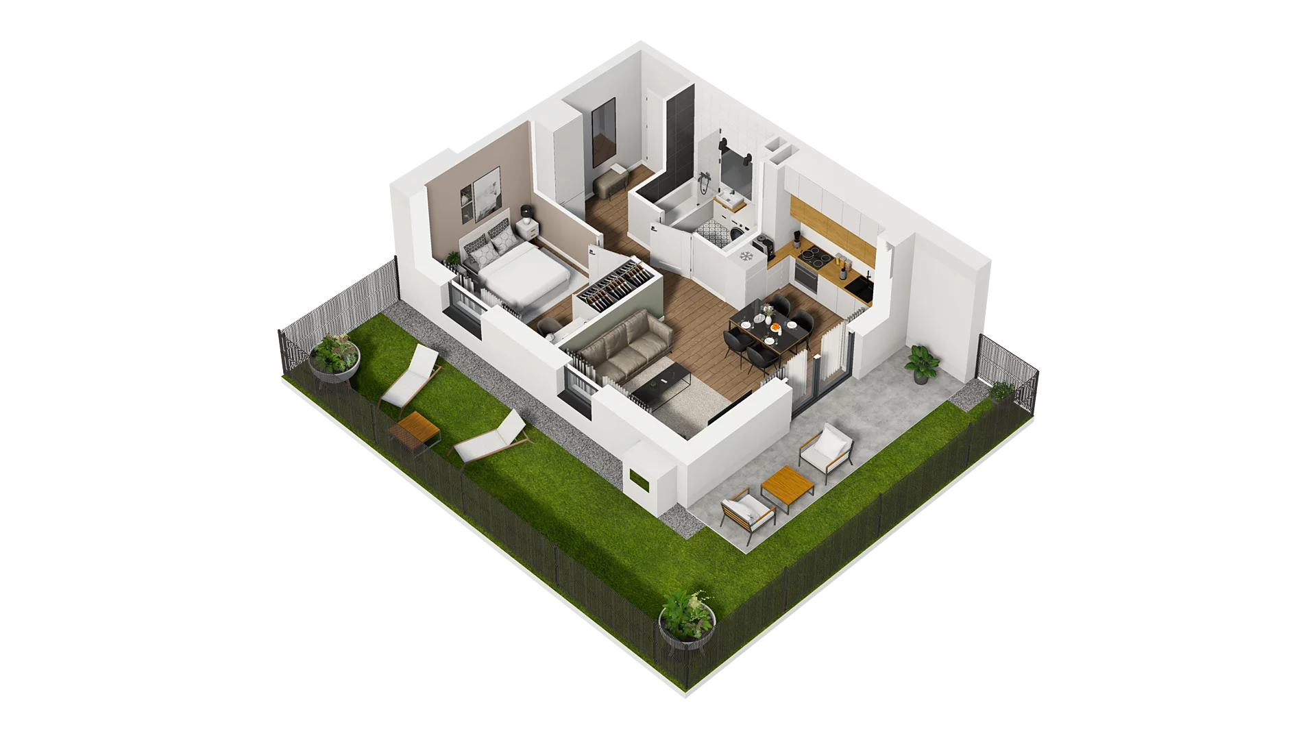 2 pokoje, mieszkanie 39,27 m², parter, oferta nr C/6, Osiedle Warszawska - etap II, Gdańsk, Ujeścisko-Łostowice, Ujeścisko, ul. Warszawska