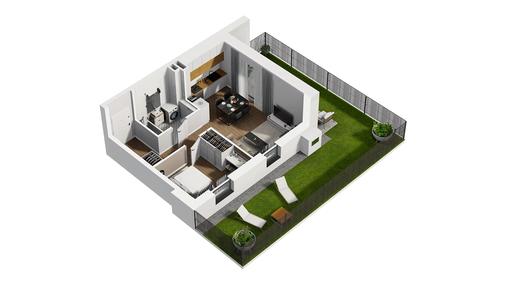 2 pokoje, mieszkanie 39,27 m², parter, oferta nr C/6, Osiedle Warszawska - etap II, Gdańsk, Ujeścisko-Łostowice, Ujeścisko, ul. Warszawska