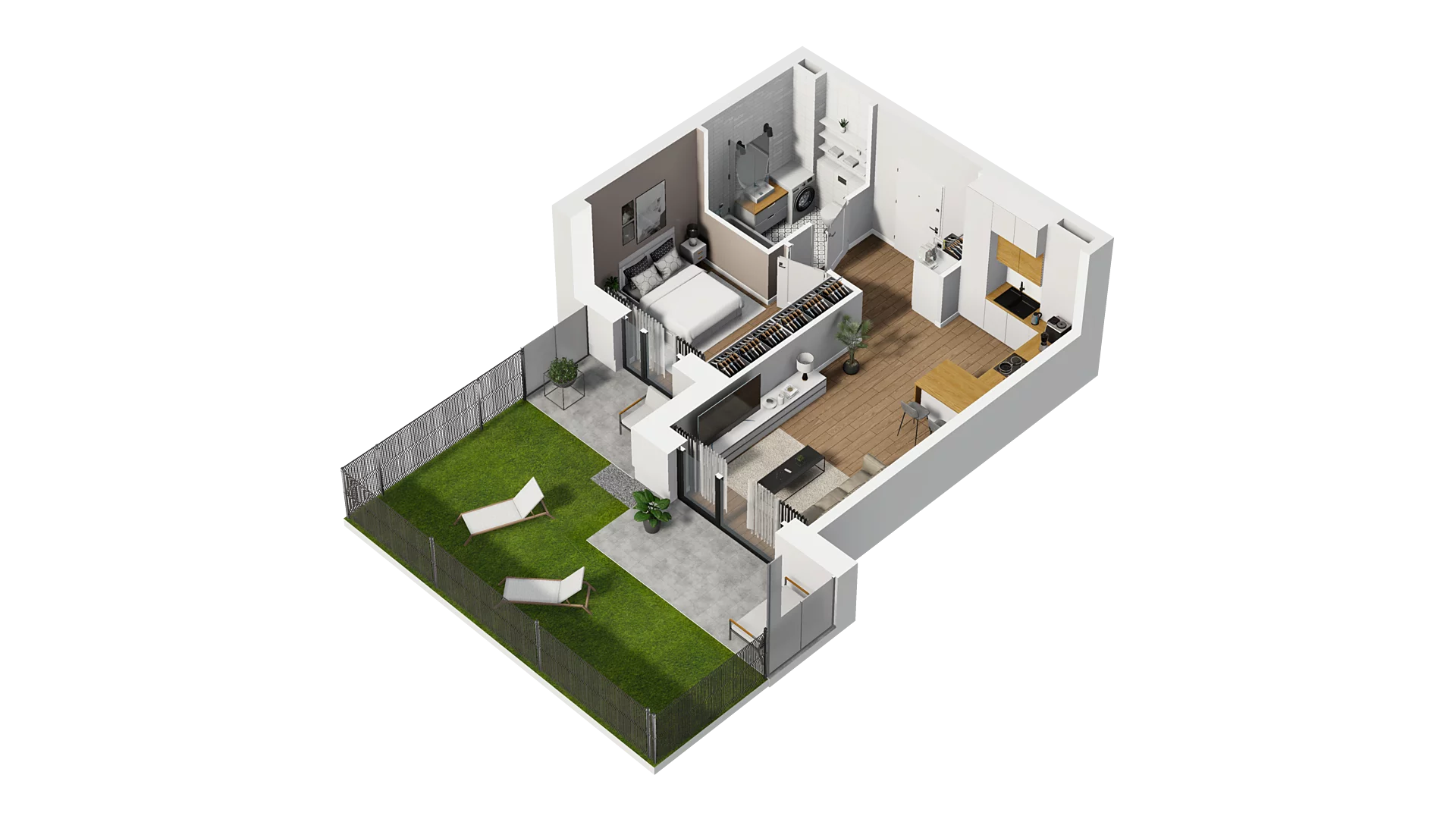 2 pokoje, mieszkanie 38,89 m², parter, oferta nr C/8, Osiedle Warszawska - etap II, Gdańsk, Ujeścisko-Łostowice, Ujeścisko, ul. Warszawska