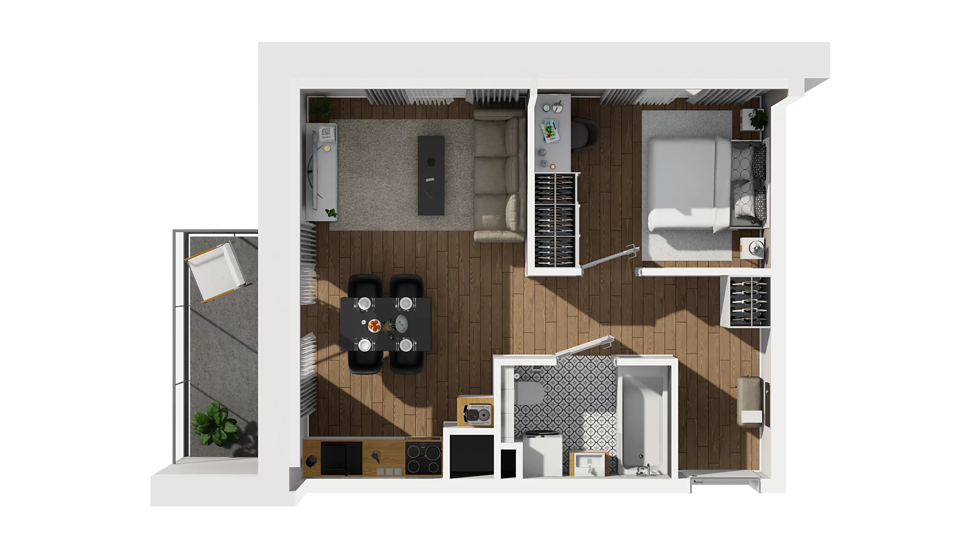 2 pokoje, mieszkanie 39,51 m², piętro 4, oferta nr C/34, Osiedle Warszawska - etap II, Gdańsk, Ujeścisko-Łostowice, Ujeścisko, ul. Warszawska