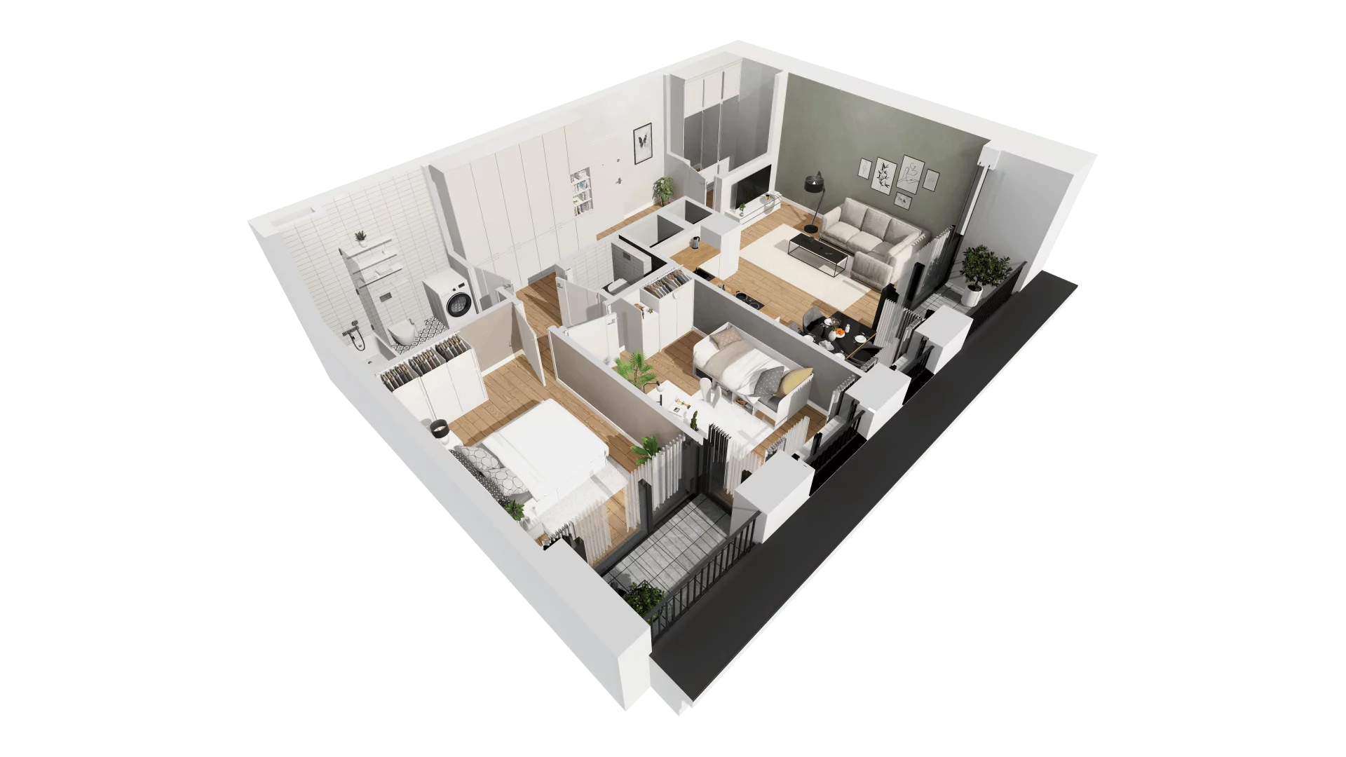 Mieszkanie 63,14 m², piętro 7, oferta nr G/139, DOKI Living - etap II, Gdańsk, Śródmieście, ul. Aleja Doki