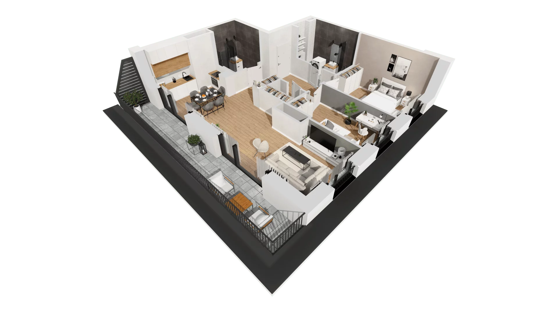 Mieszkanie 74,24 m², piętro 7, oferta nr G/140, DOKI Living - etap II, Gdańsk, Śródmieście, ul. Aleja Doki-idx