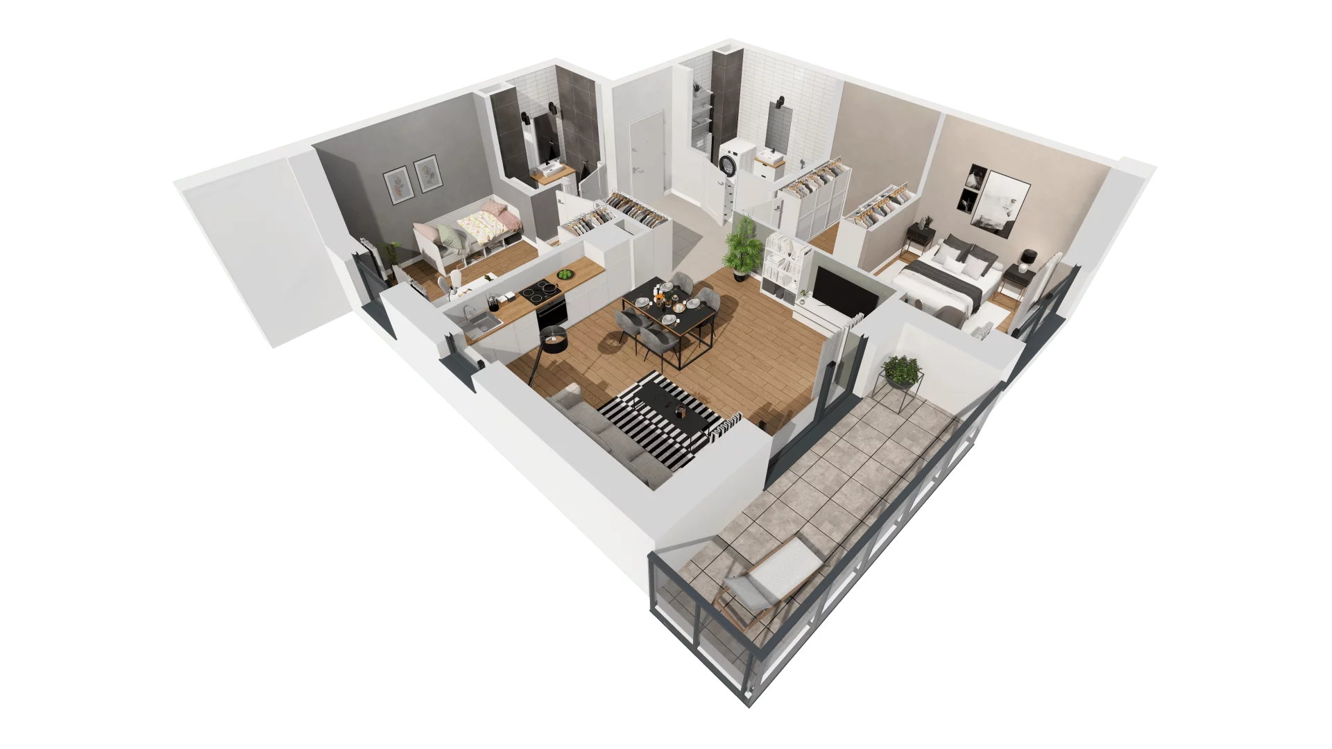 Mieszkanie 64,31 m², piętro 1, oferta nr A8/51, Osiedle Beauforta 2, Gdynia, Pogórze, ul. H. Derdowskiego