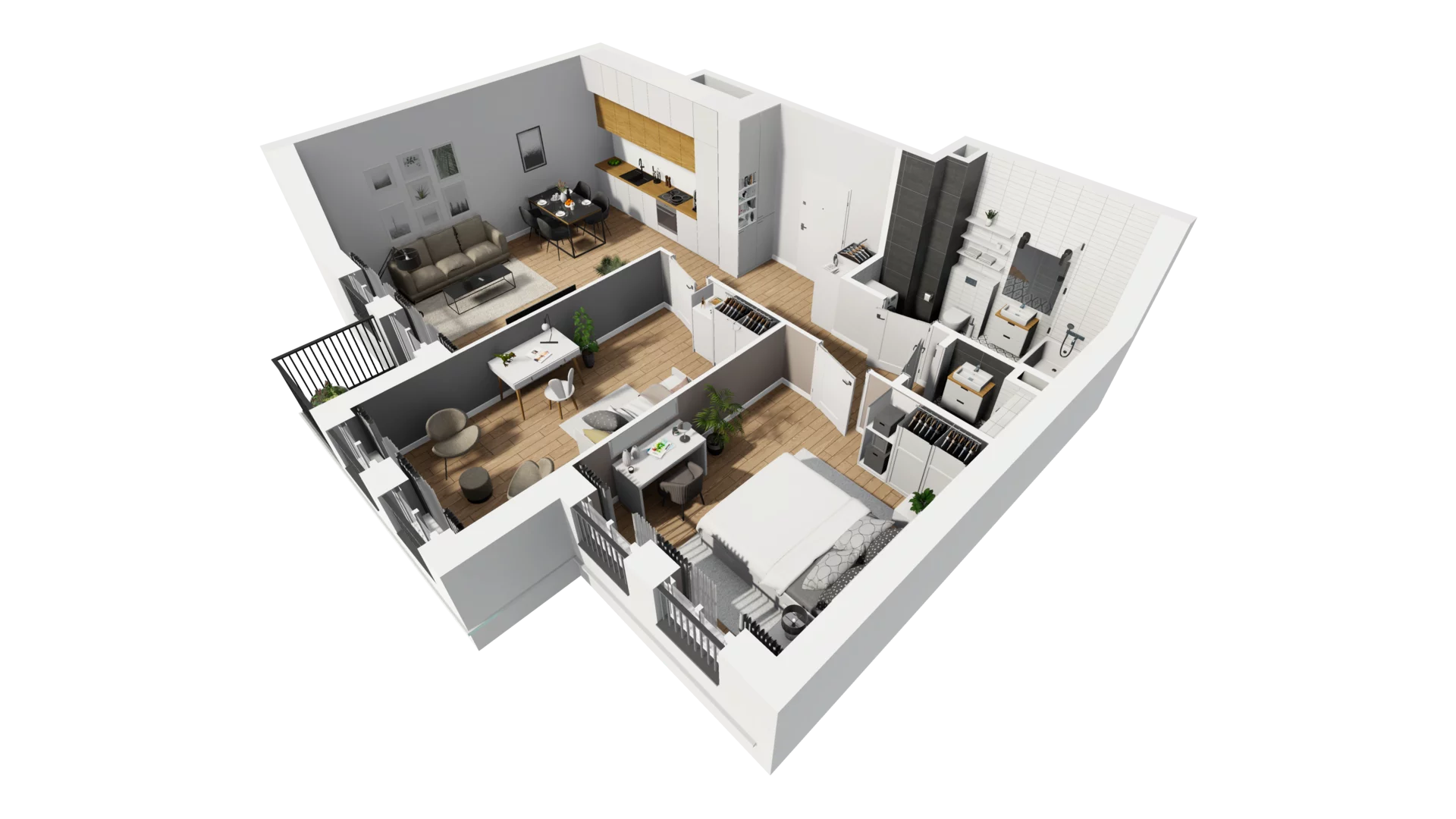 3 pokoje, mieszkanie 66,83 m², piętro 1, oferta nr A/4, Jaskółcza, Gdańsk, Śródmieście, Dolne Miasto, ul. Jaskółcza