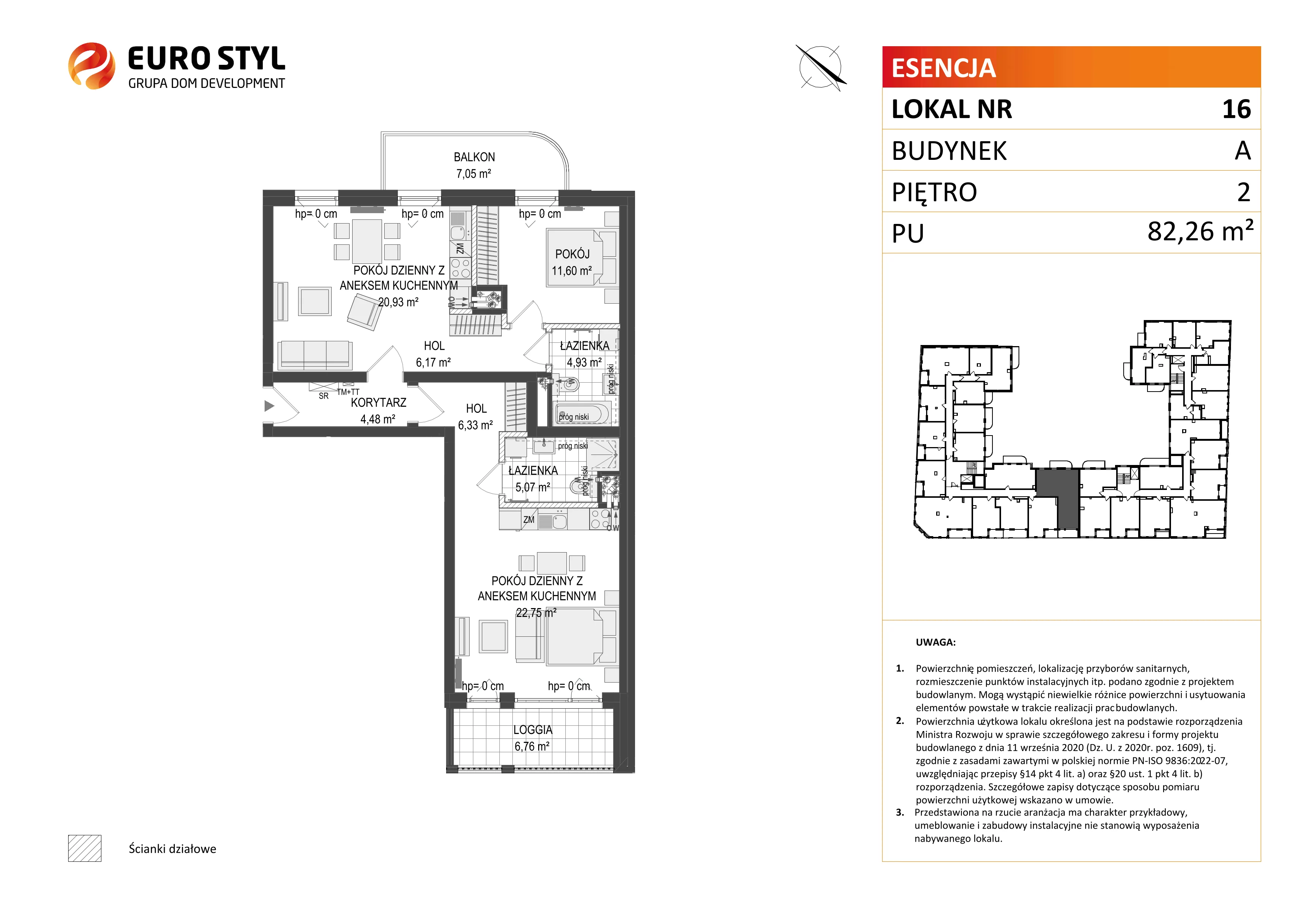 3 pokoje, mieszkanie 82,26 m², piętro 2, oferta nr A/16, Esencja, Gdańsk, Śródmieście, Dolne Miasto, ul. Kamienna Grobla / Jałmużnicza