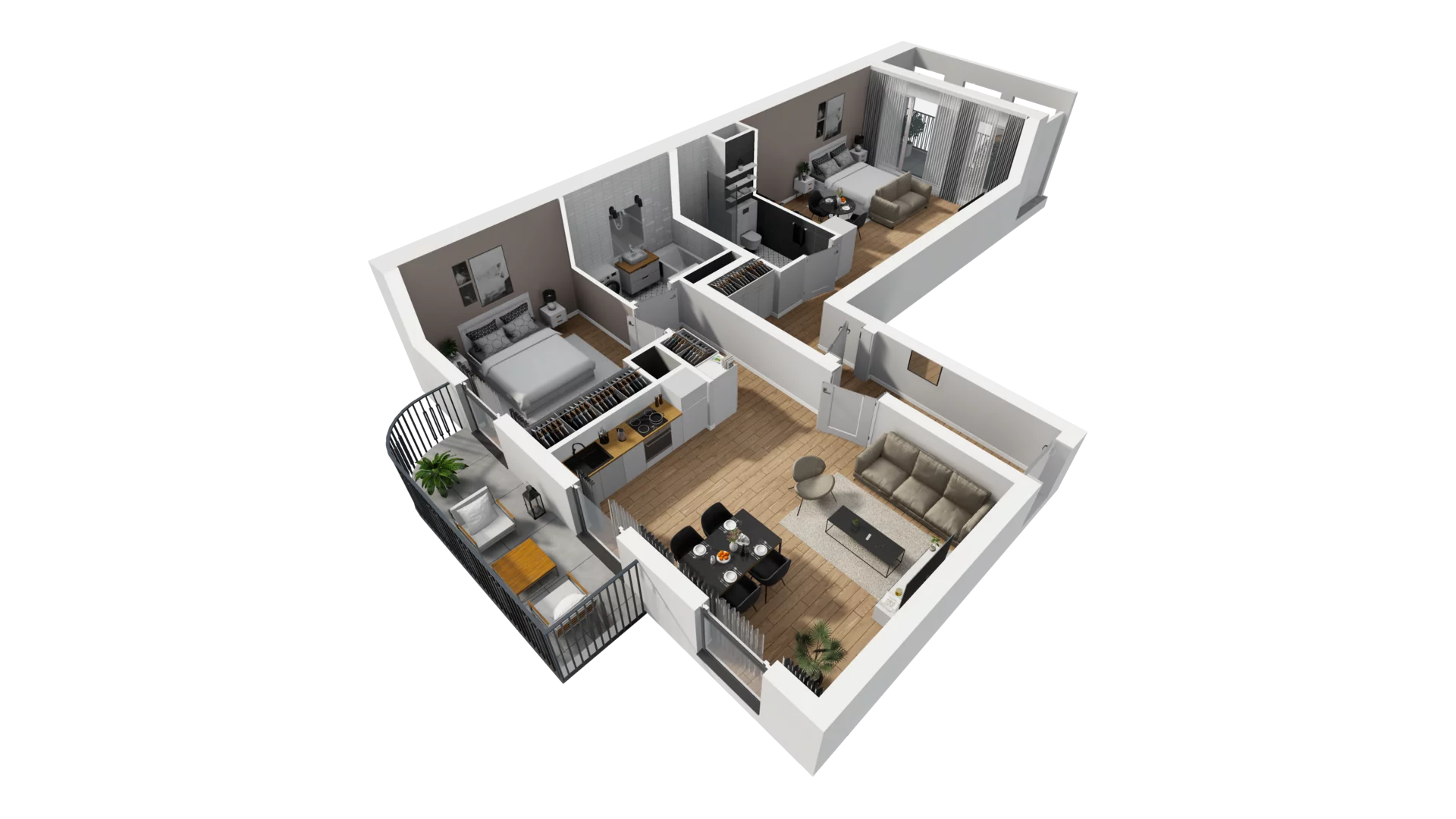 3 pokoje, mieszkanie 82,26 m², piętro 2, oferta nr A/16, Esencja, Gdańsk, Śródmieście, Dolne Miasto, ul. Kamienna Grobla / Jałmużnicza