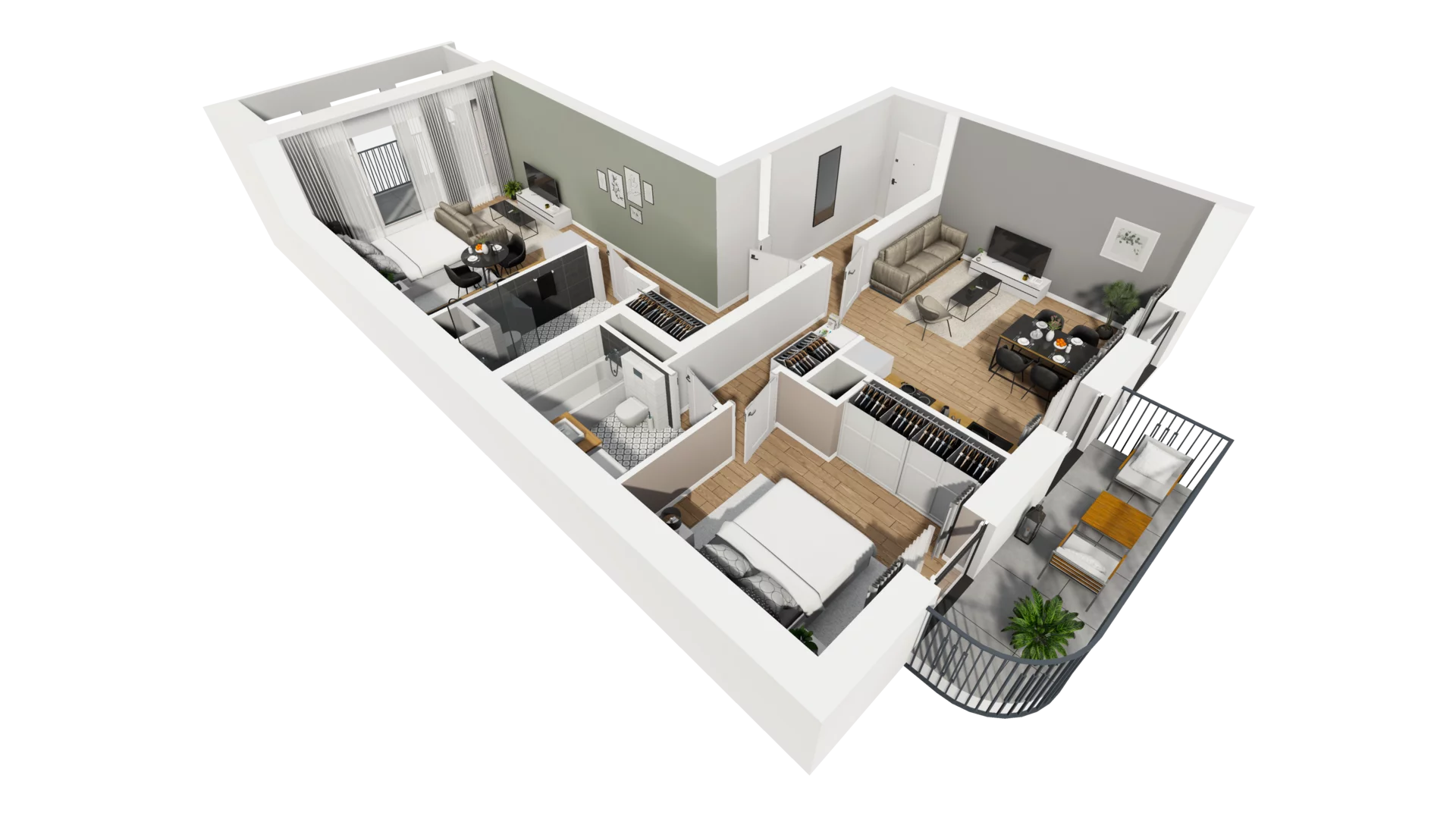 3 pokoje, mieszkanie 80,62 m², piętro 3, oferta nr A/30, Esencja, Gdańsk, Śródmieście, Dolne Miasto, ul. Kamienna Grobla / Jałmużnicza