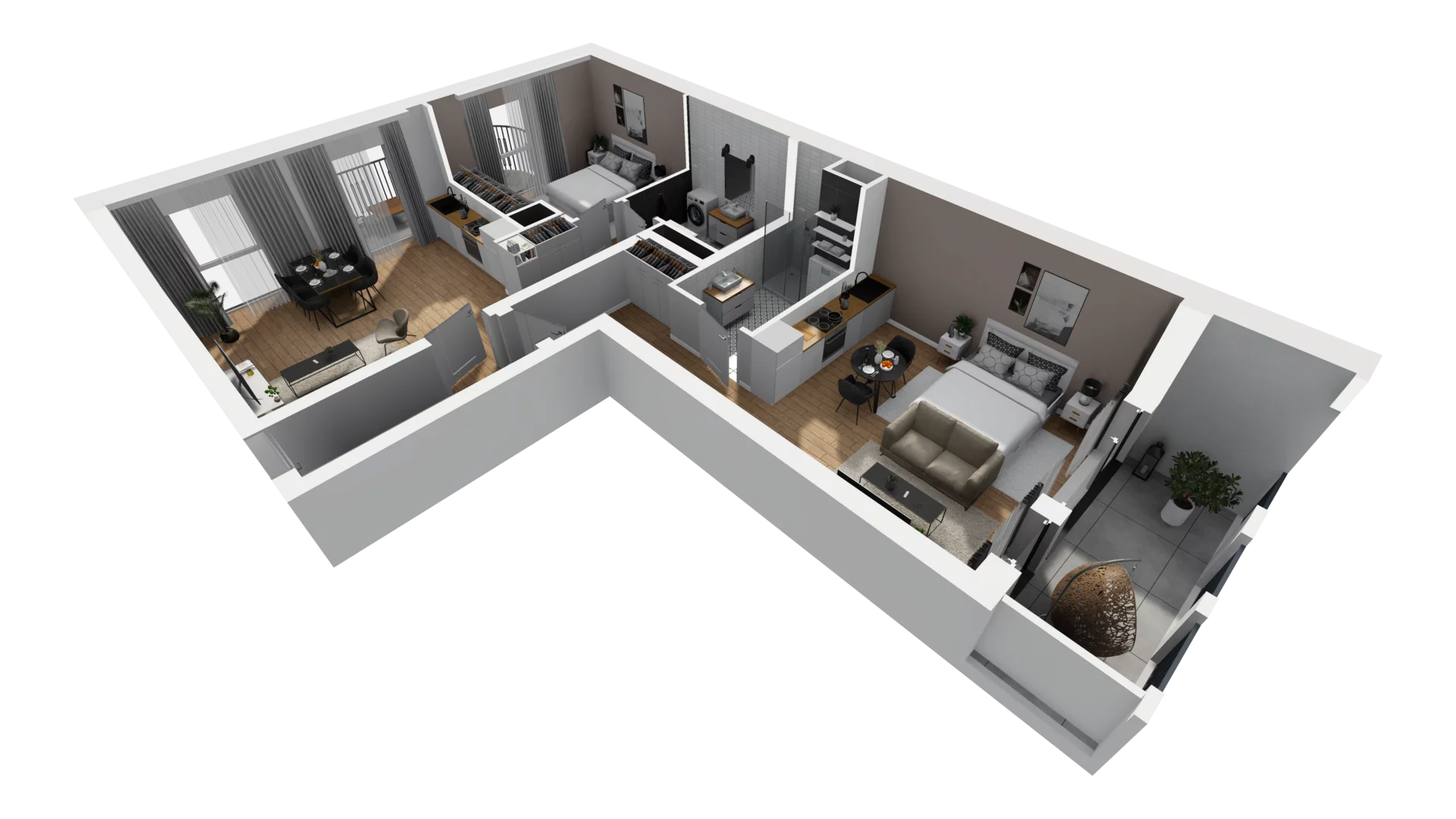 3 pokoje, mieszkanie 80,62 m², piętro 3, oferta nr A/30, Esencja, Gdańsk, Śródmieście, Dolne Miasto, ul. Kamienna Grobla / Jałmużnicza