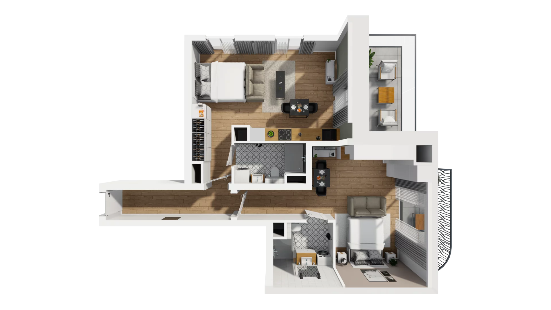 3 pokoje, mieszkanie 64,62 m², piętro 3, oferta nr A/39, Esencja, Gdańsk, Śródmieście, Dolne Miasto, ul. Kamienna Grobla / Jałmużnicza