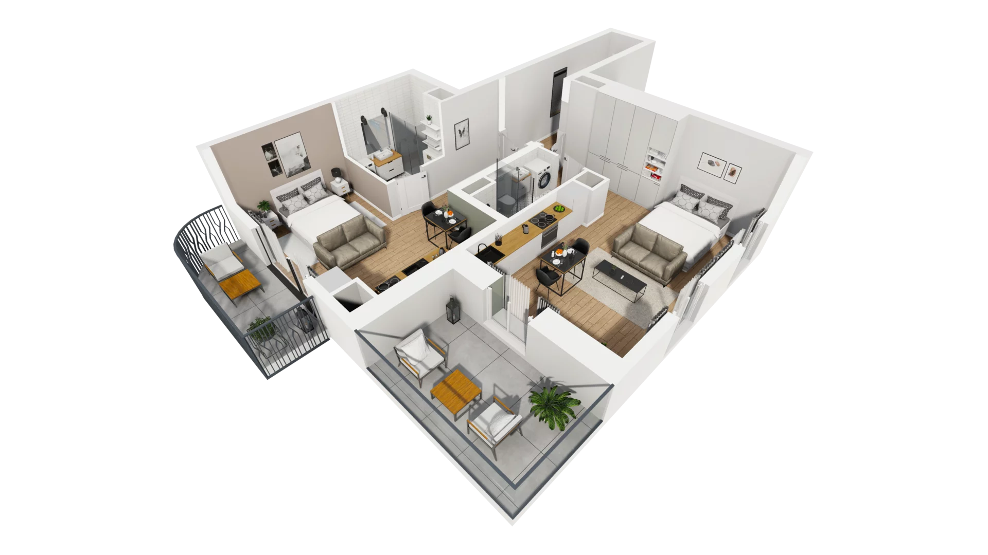 3 pokoje, mieszkanie 64,62 m², piętro 3, oferta nr A/39, Esencja, Gdańsk, Śródmieście, Dolne Miasto, ul. Kamienna Grobla / Jałmużnicza