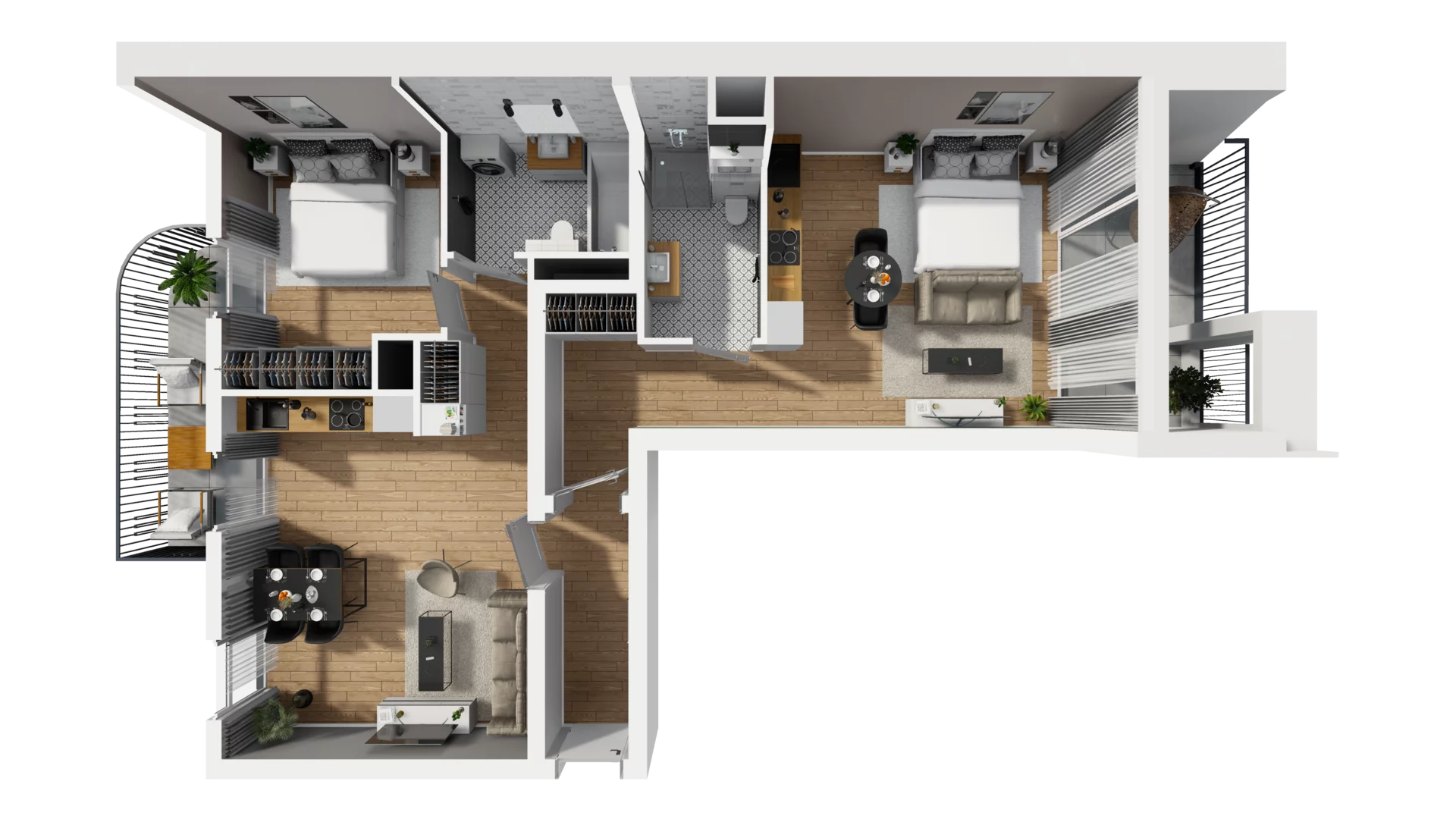 3 pokoje, mieszkanie 80,71 m², piętro 4, oferta nr A/44, Esencja, Gdańsk, Śródmieście, Dolne Miasto, ul. Kamienna Grobla / Jałmużnicza