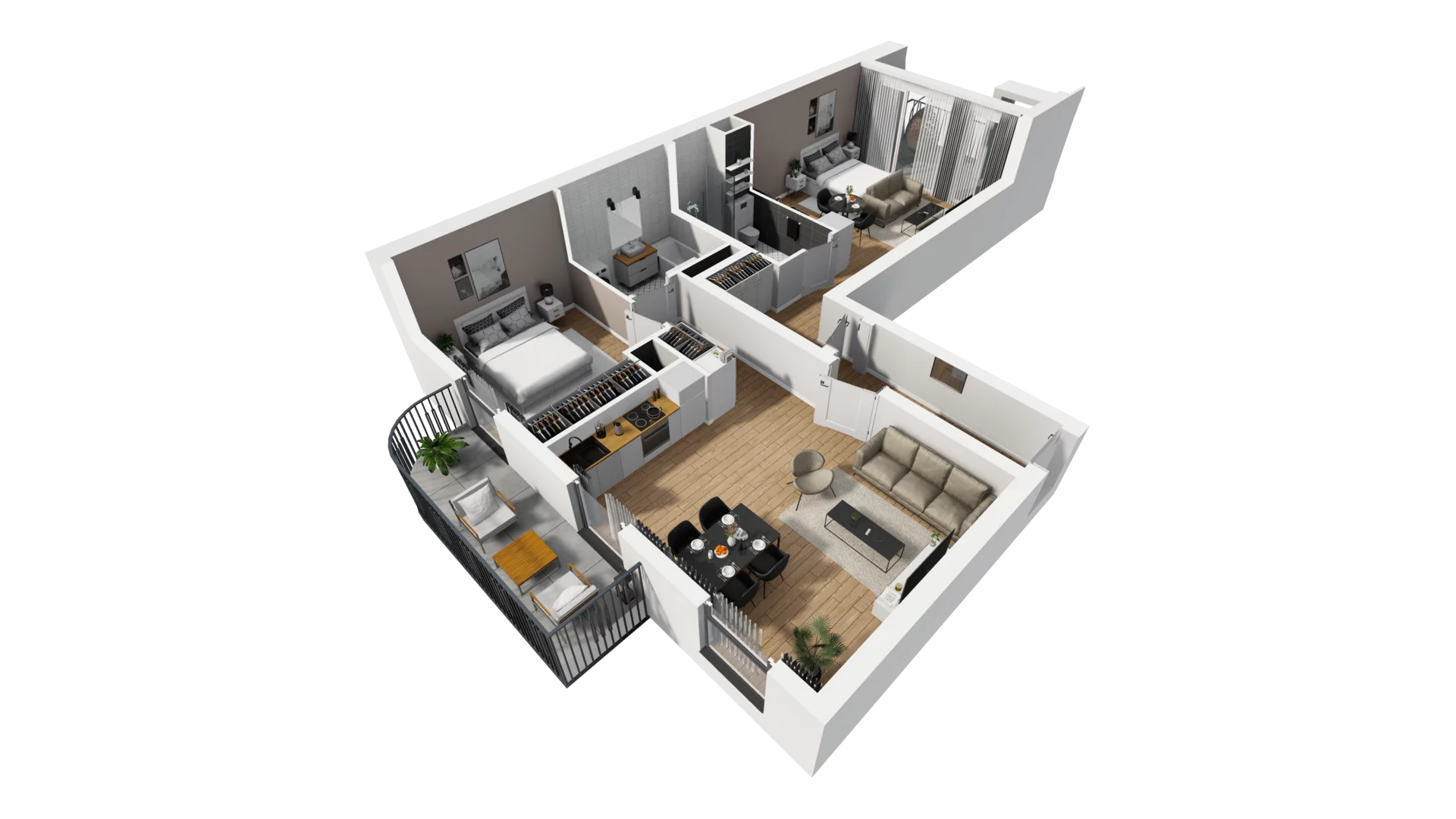 3 pokoje, mieszkanie 80,71 m², piętro 4, oferta nr A/44, Esencja, Gdańsk, Śródmieście, Dolne Miasto, ul. Kamienna Grobla / Jałmużnicza