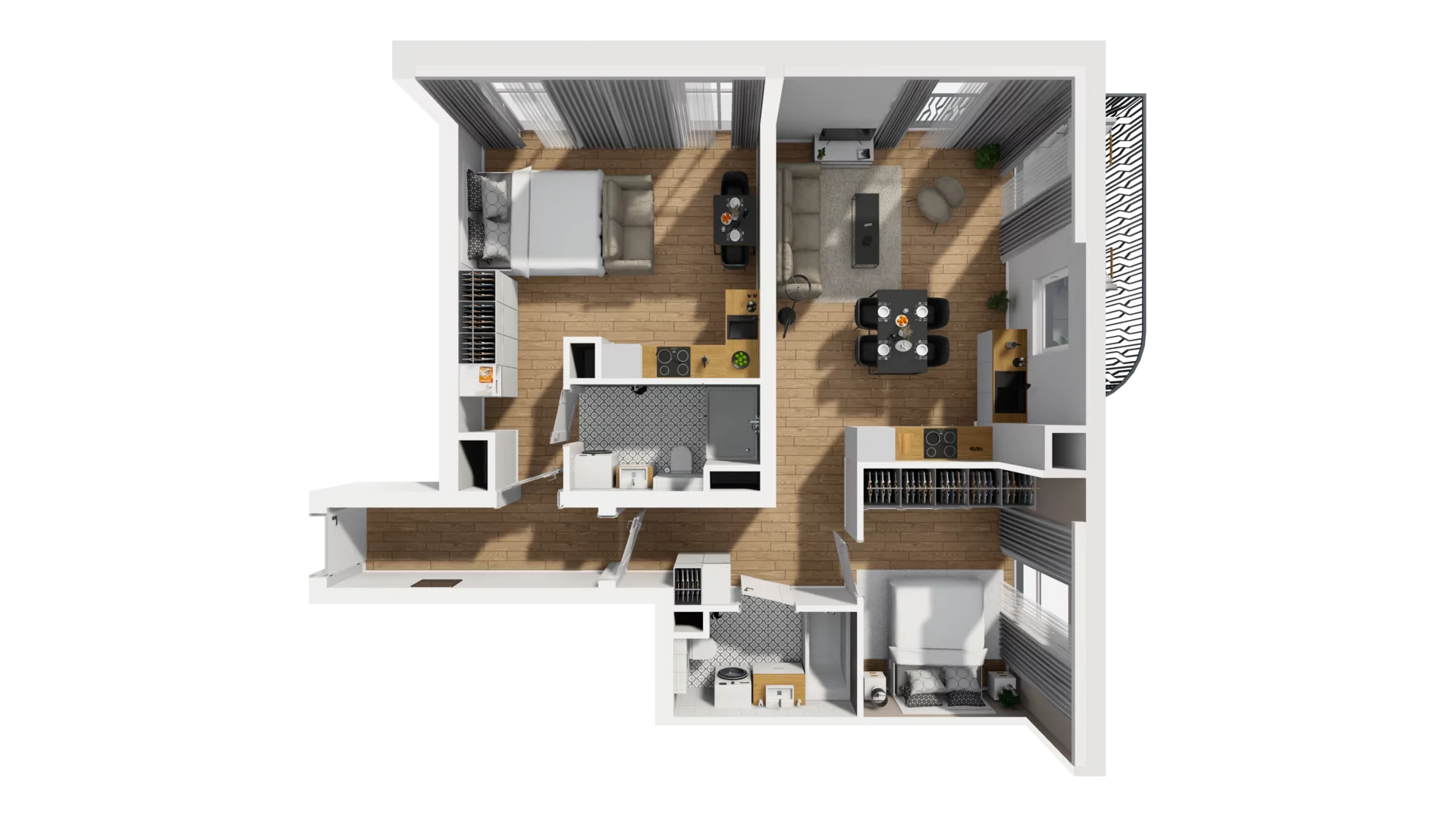 3 pokoje, mieszkanie 74,31 m², piętro 1, oferta nr A/11, Esencja, Gdańsk, Śródmieście, Dolne Miasto, ul. Kamienna Grobla / Jałmużnicza