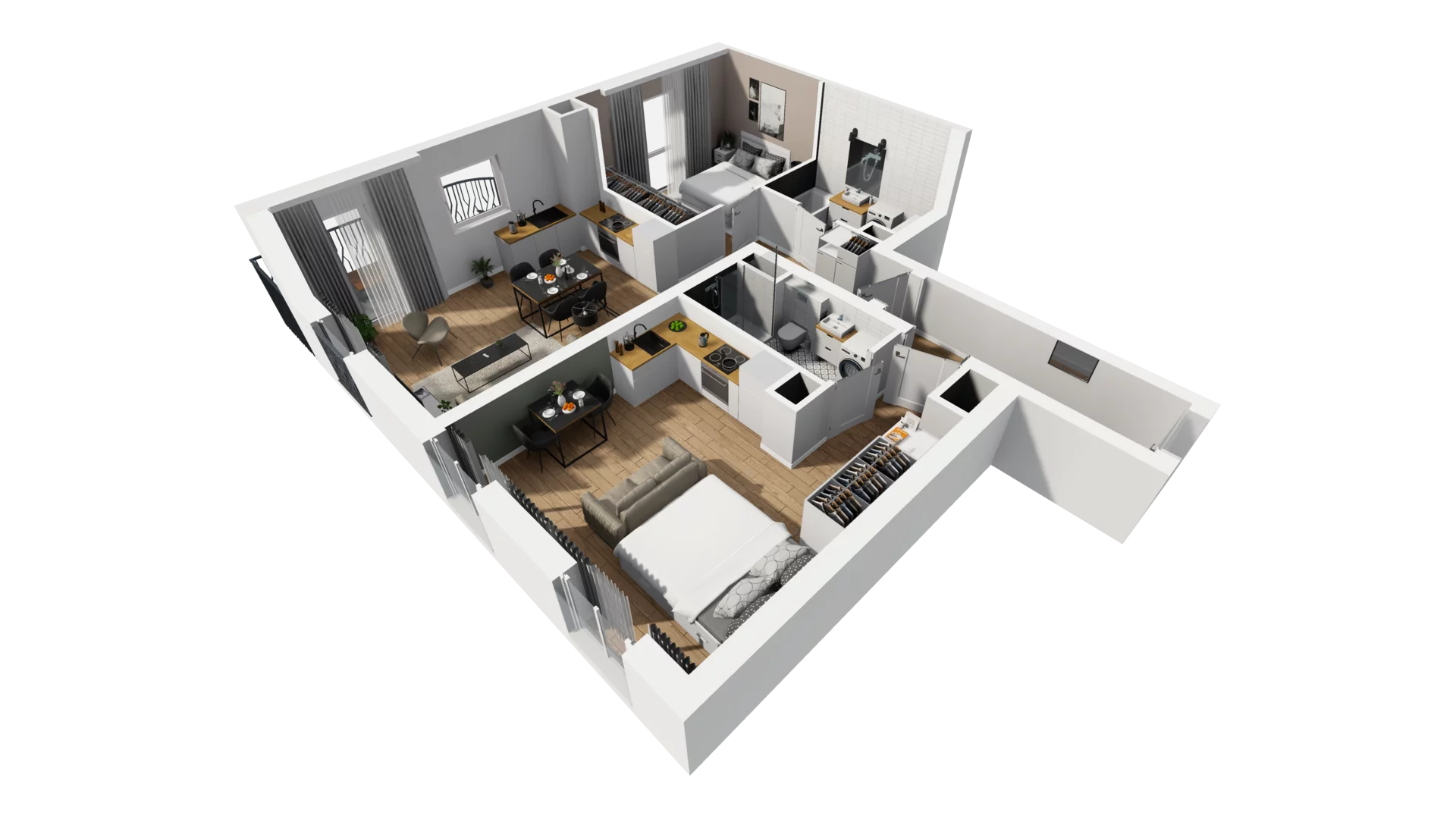 3 pokoje, mieszkanie 74,31 m², piętro 1, oferta nr A/11, Esencja, Gdańsk, Śródmieście, Dolne Miasto, ul. Kamienna Grobla / Jałmużnicza