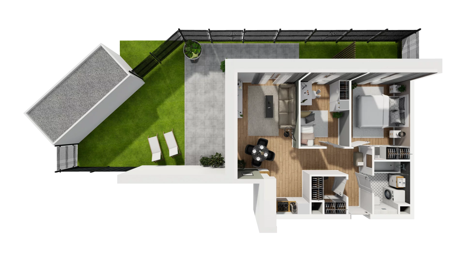 3 pokoje, mieszkanie 54,62 m², parter, oferta nr E/11, Osiedle Synteza bud. E, F, Gdańsk, Piecki-Migowo, Morena, ul. Lema