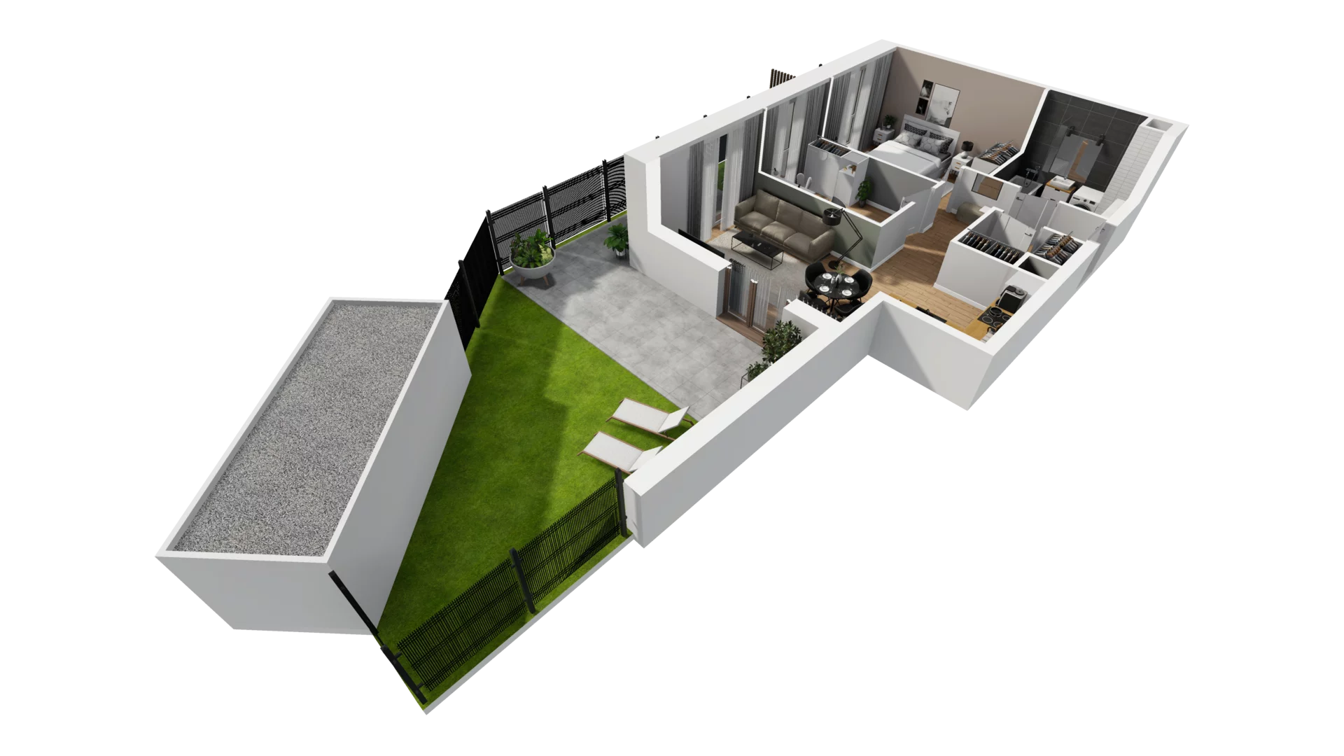 3 pokoje, mieszkanie 54,62 m², parter, oferta nr E/11, Osiedle Synteza bud. E, F, Gdańsk, Piecki-Migowo, Morena, ul. Lema