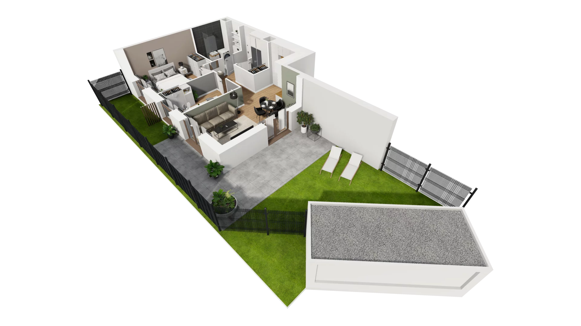 3 pokoje, mieszkanie 54,62 m², parter, oferta nr E/11, Osiedle Synteza bud. E, F, Gdańsk, Piecki-Migowo, Morena, ul. Lema