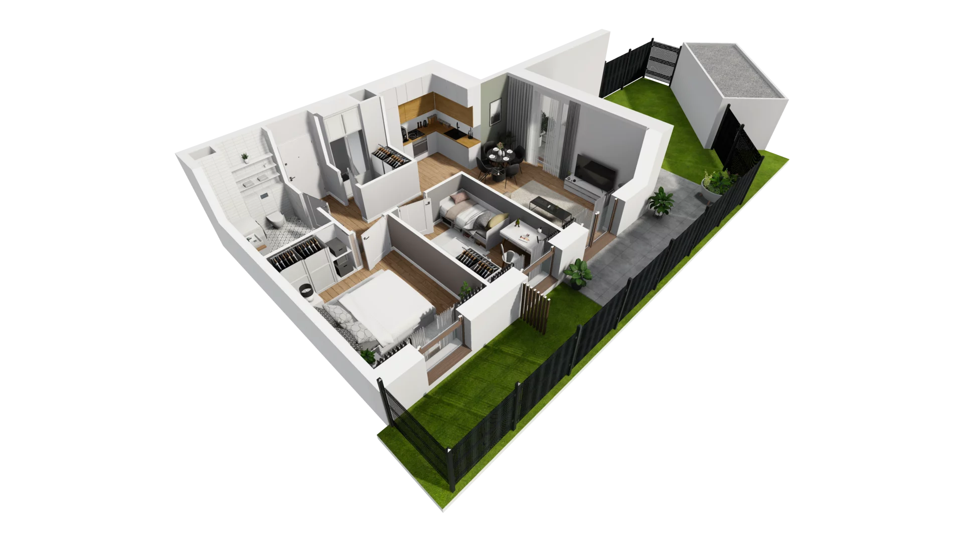 3 pokoje, mieszkanie 54,62 m², parter, oferta nr E/11, Osiedle Synteza bud. E, F, Gdańsk, Piecki-Migowo, Morena, ul. Lema