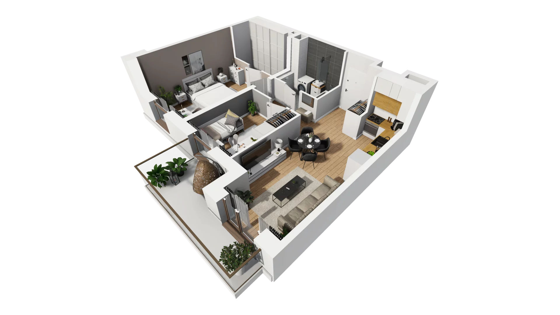 3 pokoje, mieszkanie 55,26 m², piętro 6, oferta nr E/76, Osiedle Synteza bud. E, F, Gdańsk, Piecki-Migowo, Morena, ul. Lema