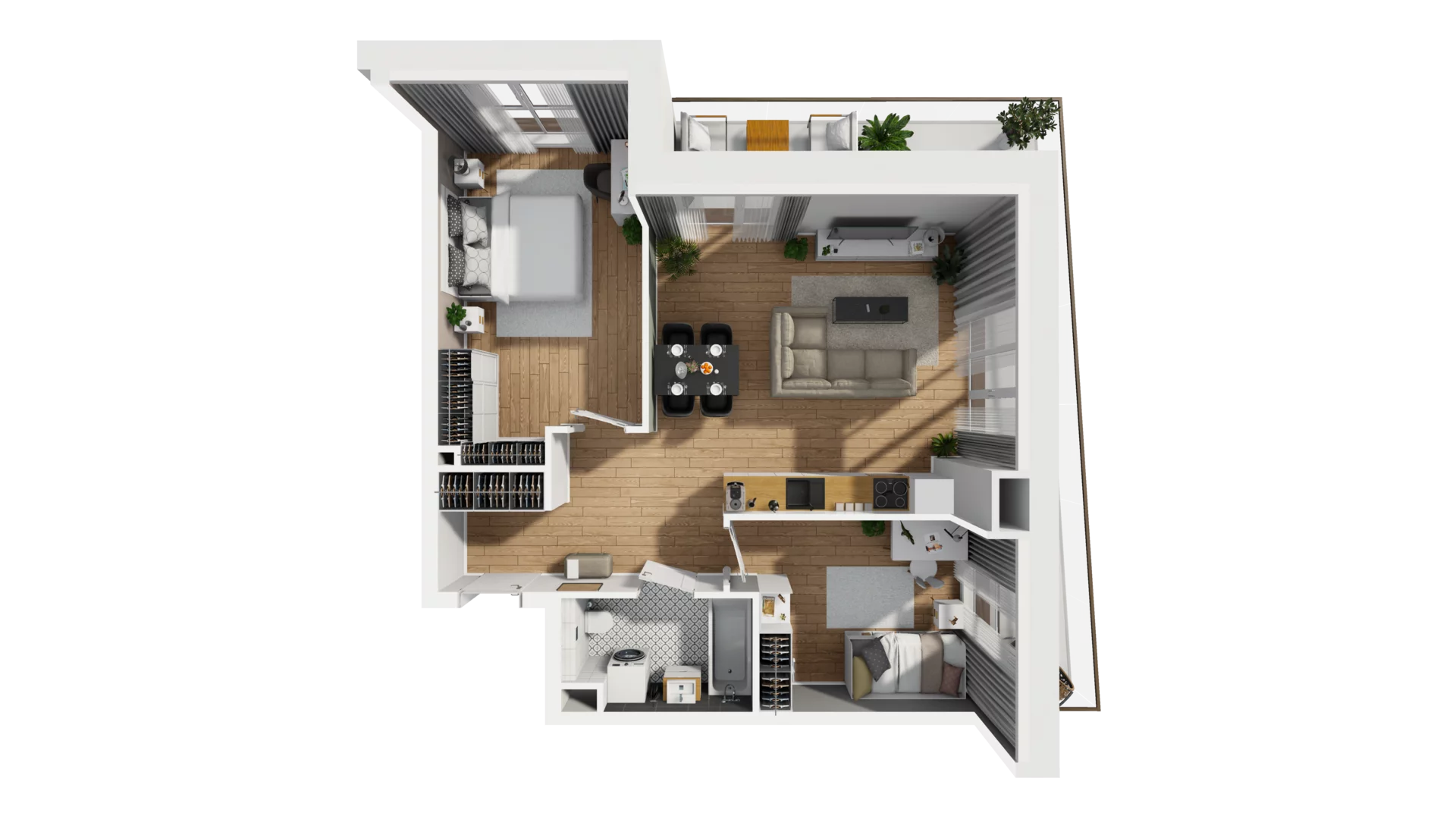 3 pokoje, mieszkanie 61,33 m², piętro 1, oferta nr F/20, Osiedle Synteza bud. E, F, Gdańsk, Piecki-Migowo, Morena, ul. Lema