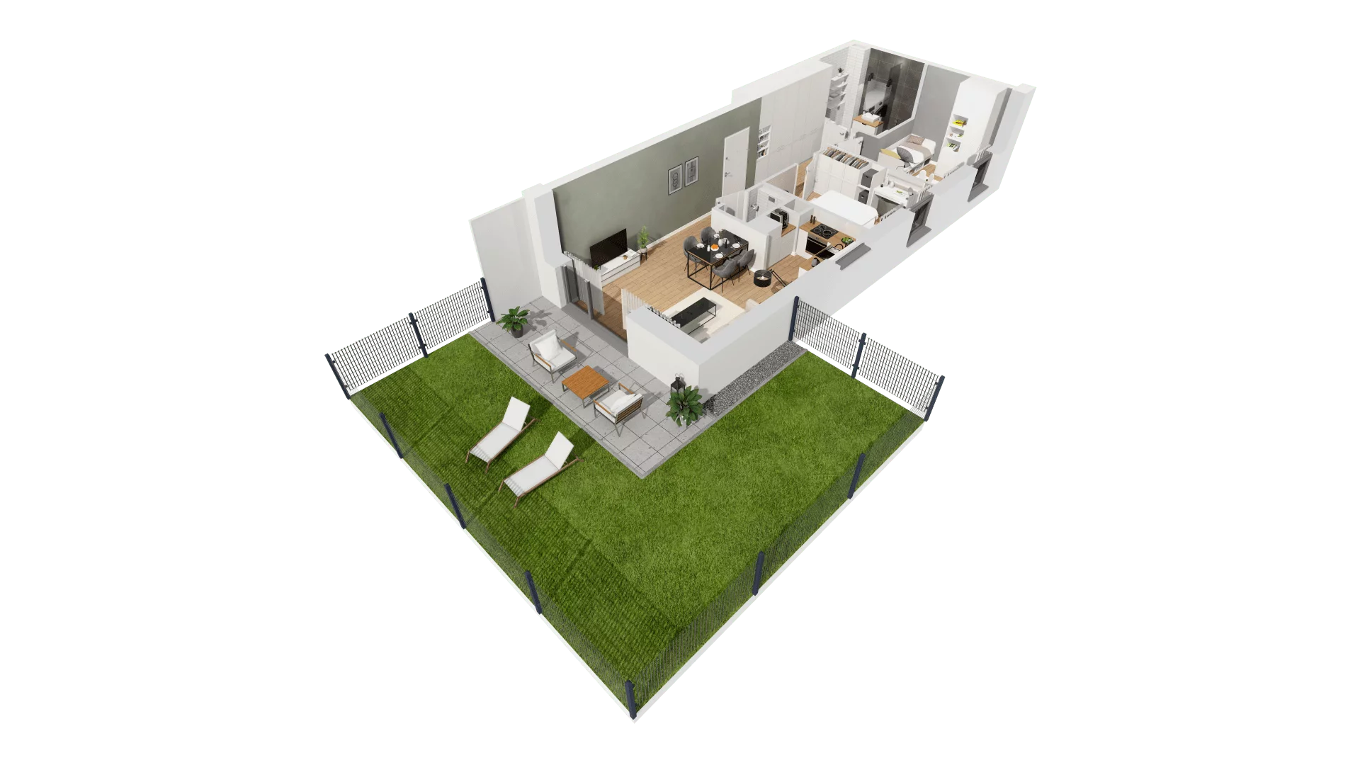 3 pokoje, mieszkanie 60,33 m², parter, oferta nr C9/17, Konstelacja - etap III, Gdynia, Pogórze, ul. Paderewskiego
