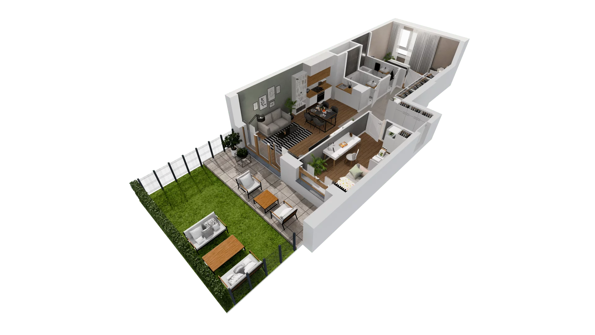 Mieszkanie 64,37 m², parter, oferta nr Ł/28, Perspektywa, Gdańsk, Siedlce, ul. Powstańców Warszawskich