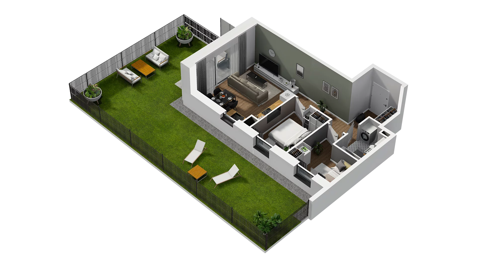 3 pokoje, mieszkanie 47,98 m², parter, oferta nr D/7, Osiedle Warszawska - etap II, Gdańsk, Ujeścisko-Łostowice, Ujeścisko, ul. Warszawska