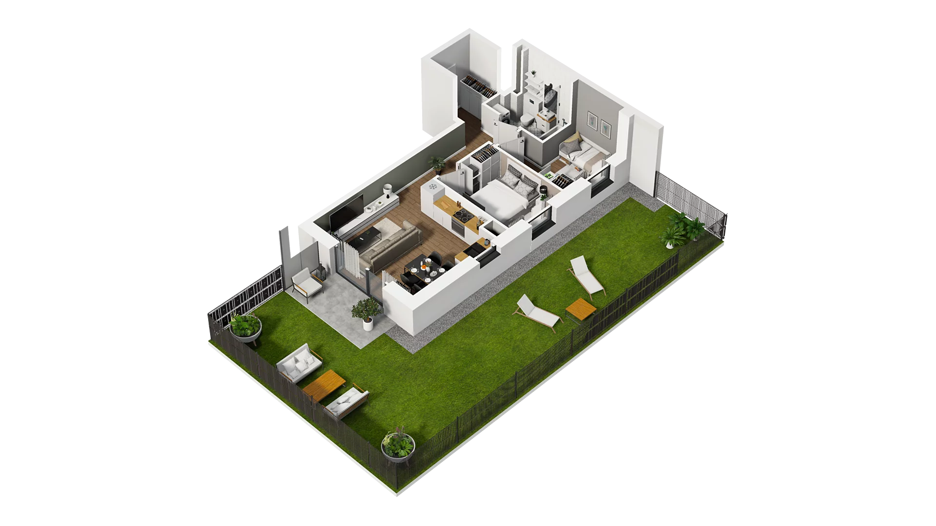 3 pokoje, mieszkanie 47,98 m², parter, oferta nr D/7, Osiedle Warszawska - etap II, Gdańsk, Ujeścisko-Łostowice, Ujeścisko, ul. Warszawska