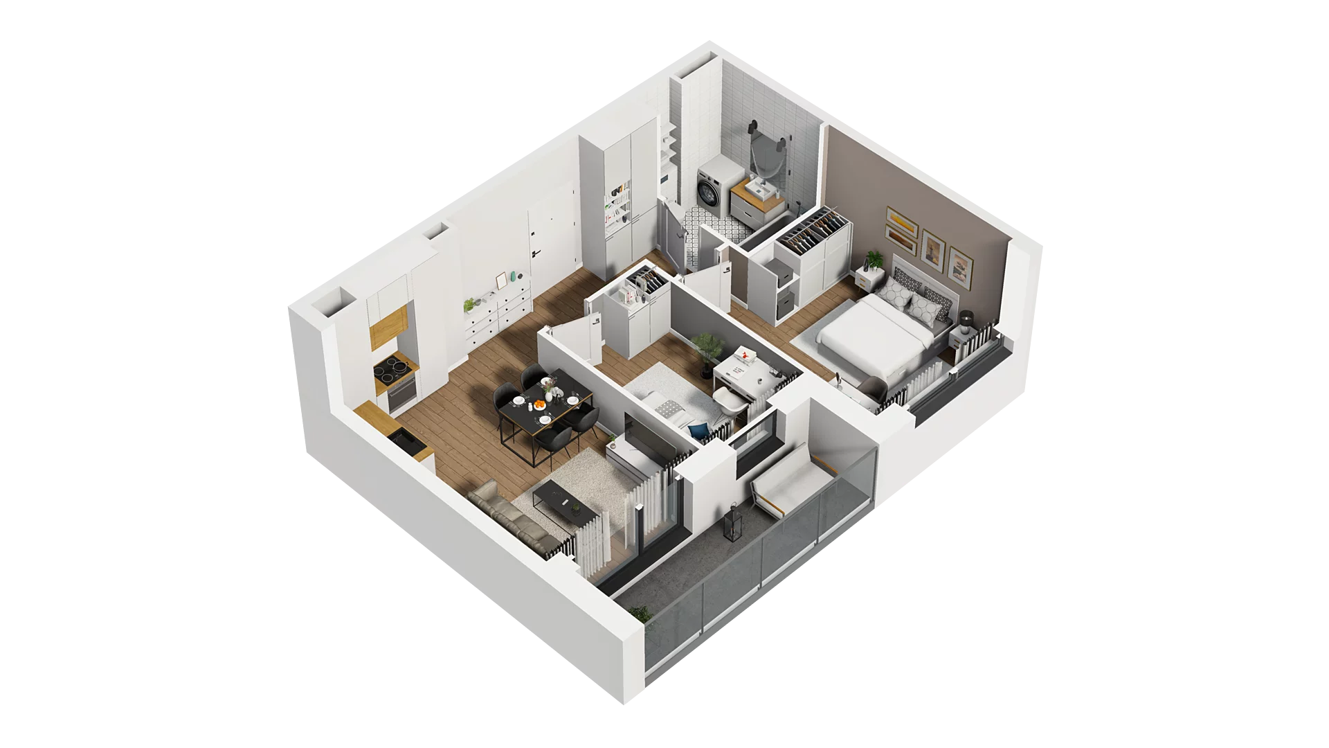 3 pokoje, mieszkanie 50,26 m², piętro 2, oferta nr D/20, Osiedle Warszawska - etap II, Gdańsk, Ujeścisko-Łostowice, Ujeścisko, ul. Warszawska