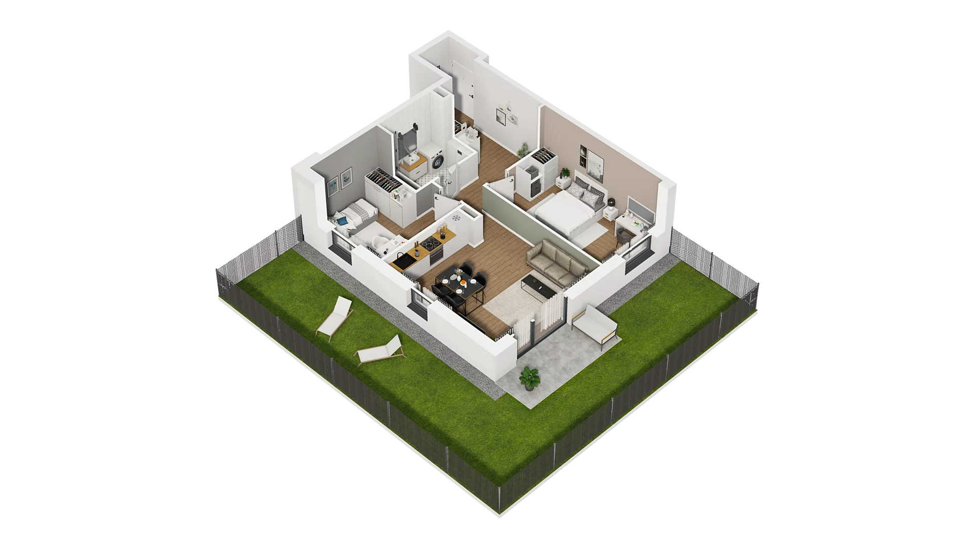 3 pokoje, mieszkanie 61,48 m², parter, oferta nr C/3, Osiedle Warszawska - etap II, Gdańsk, Ujeścisko-Łostowice, Ujeścisko, ul. Warszawska