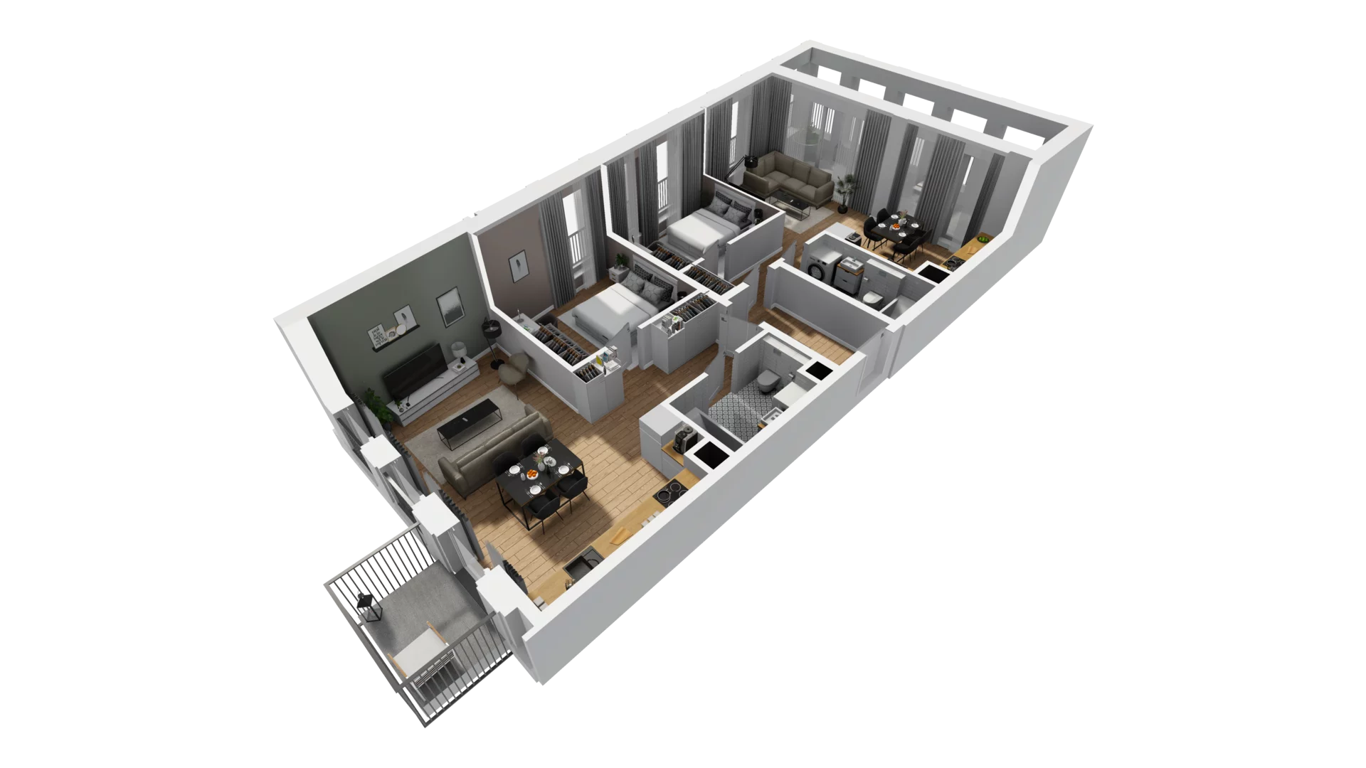 4 pokoje, mieszkanie 91,11 m², piętro 1, oferta nr A/30, Jaskółcza, Gdańsk, Śródmieście, Dolne Miasto, ul. Jaskółcza