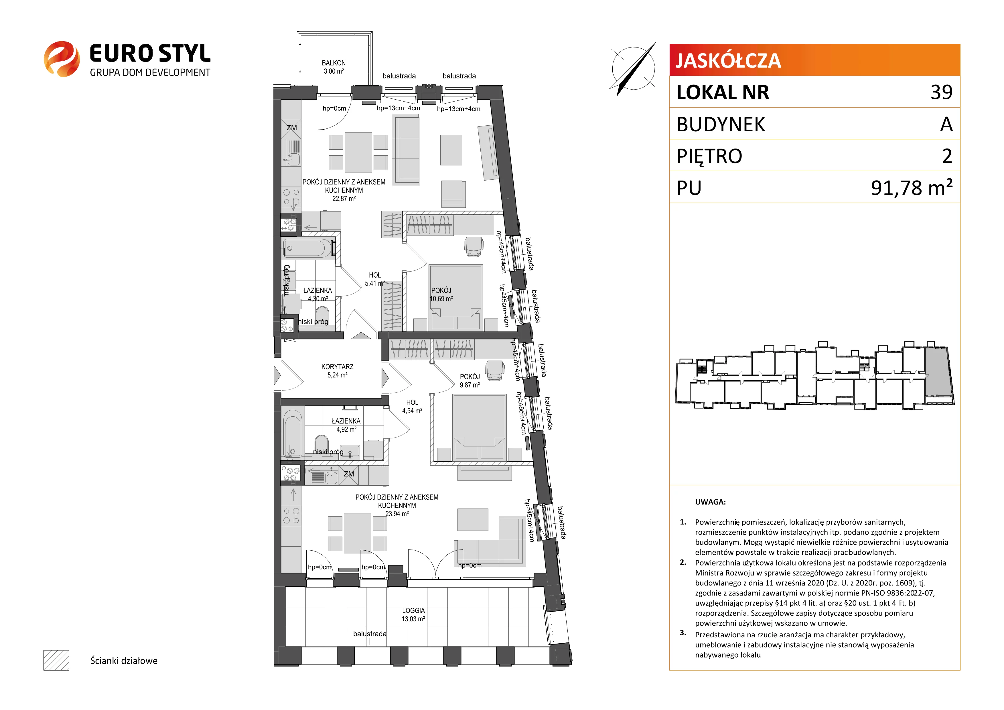 4 pokoje, mieszkanie 91,78 m², piętro 2, oferta nr A/39, Jaskółcza, Gdańsk, Śródmieście, Dolne Miasto, ul. Jaskółcza