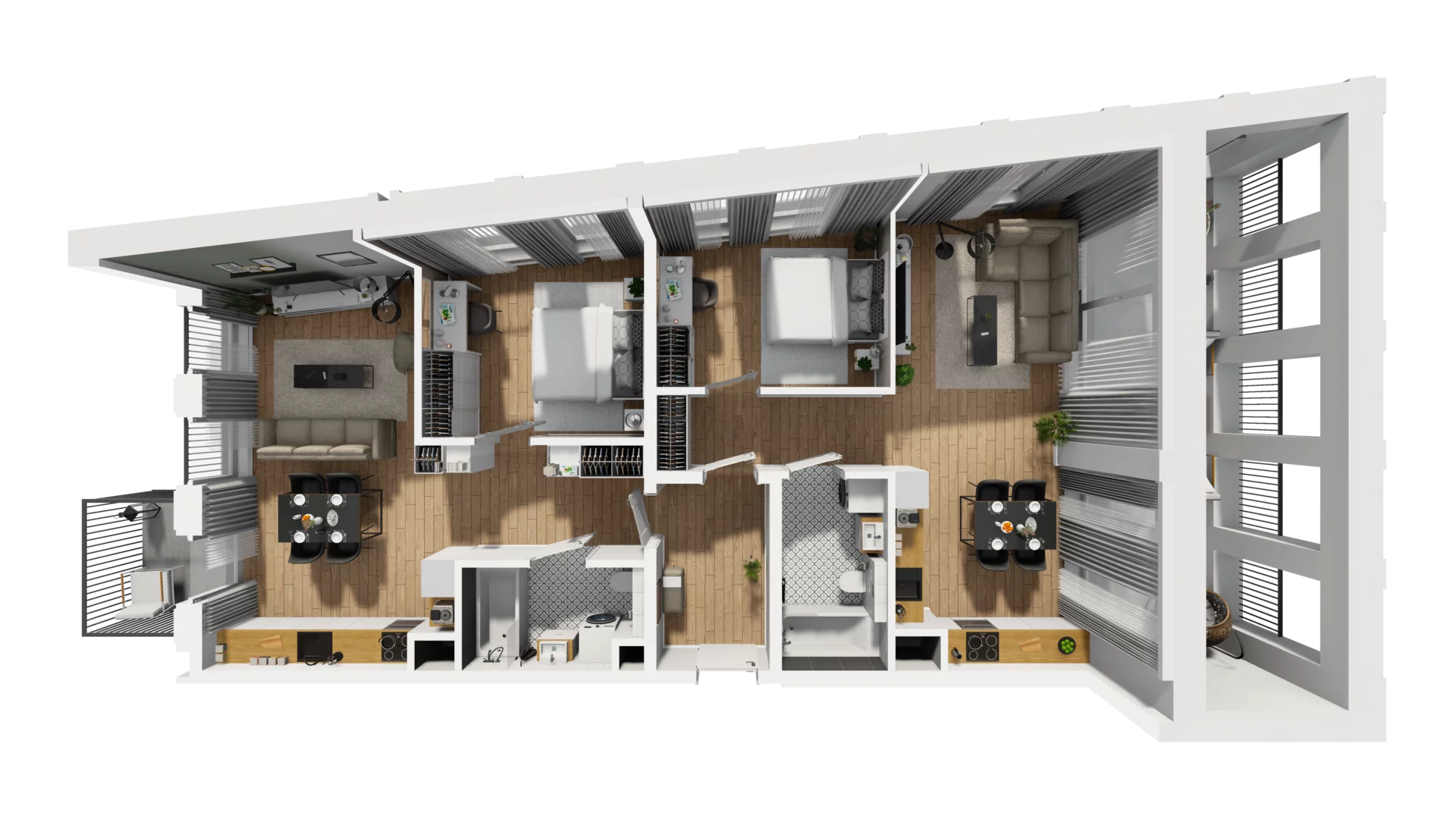 4 pokoje, mieszkanie 91,52 m², piętro 3, oferta nr A/48, Jaskółcza, Gdańsk, Śródmieście, Dolne Miasto, ul. Jaskółcza