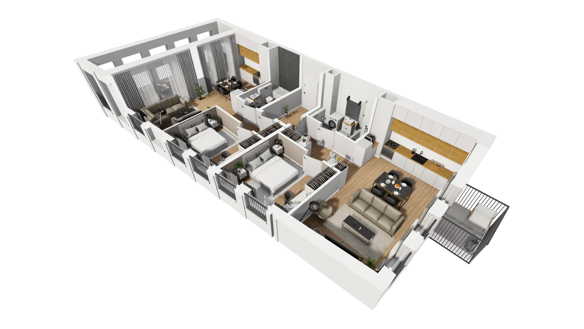 4 pokoje, mieszkanie 91,52 m², piętro 3, oferta nr A/48, Jaskółcza, Gdańsk, Śródmieście, Dolne Miasto, ul. Jaskółcza