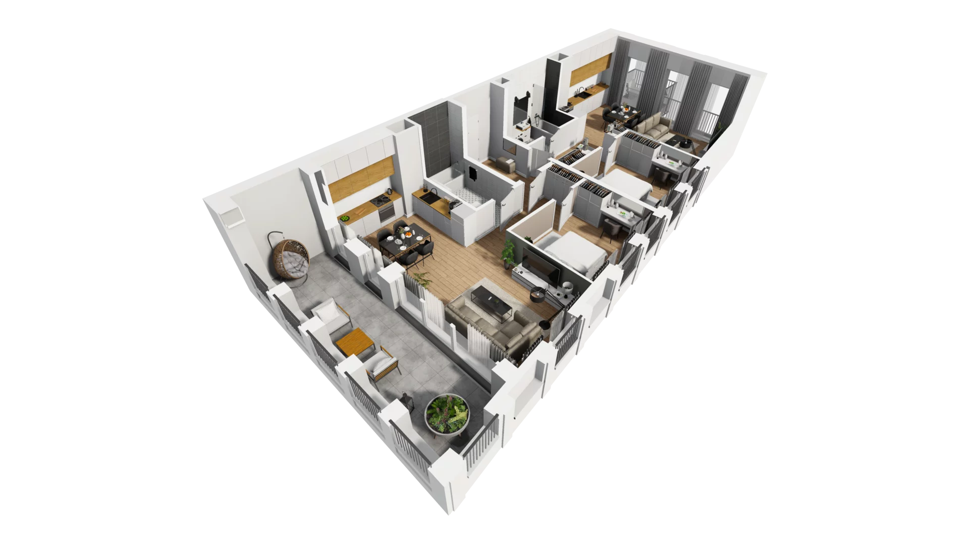 4 pokoje, mieszkanie 91,52 m², piętro 3, oferta nr A/48, Jaskółcza, Gdańsk, Śródmieście, Dolne Miasto, ul. Jaskółcza
