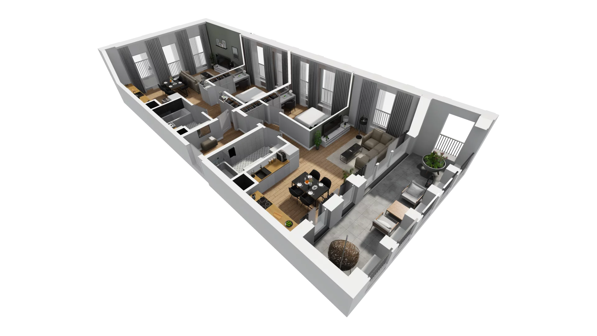 4 pokoje, mieszkanie 91,52 m², piętro 3, oferta nr A/48, Jaskółcza, Gdańsk, Śródmieście, Dolne Miasto, ul. Jaskółcza