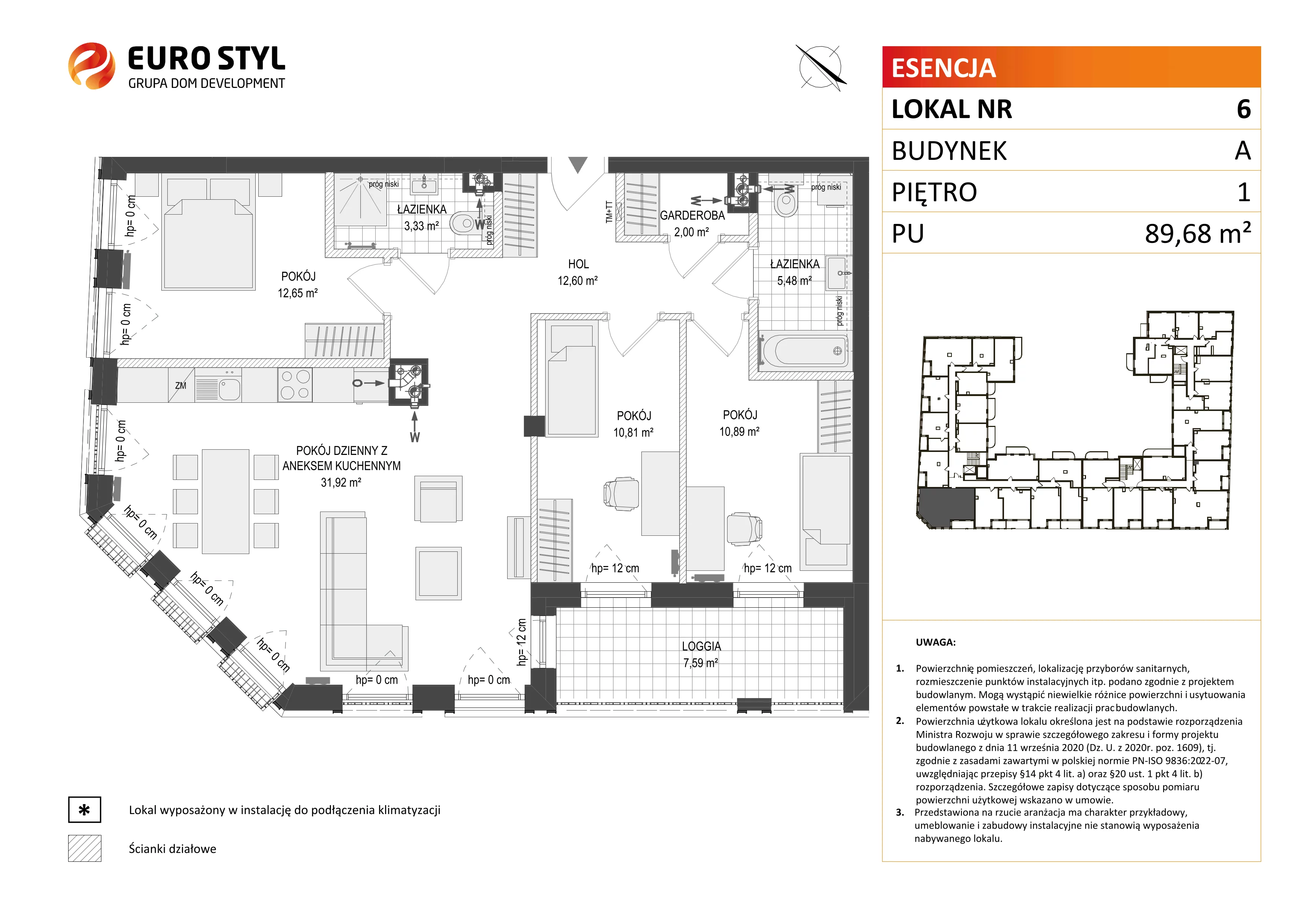 4 pokoje, mieszkanie 89,68 m², piętro 1, oferta nr A/6, Esencja, Gdańsk, Śródmieście, Dolne Miasto, ul. Kamienna Grobla / Jałmużnicza