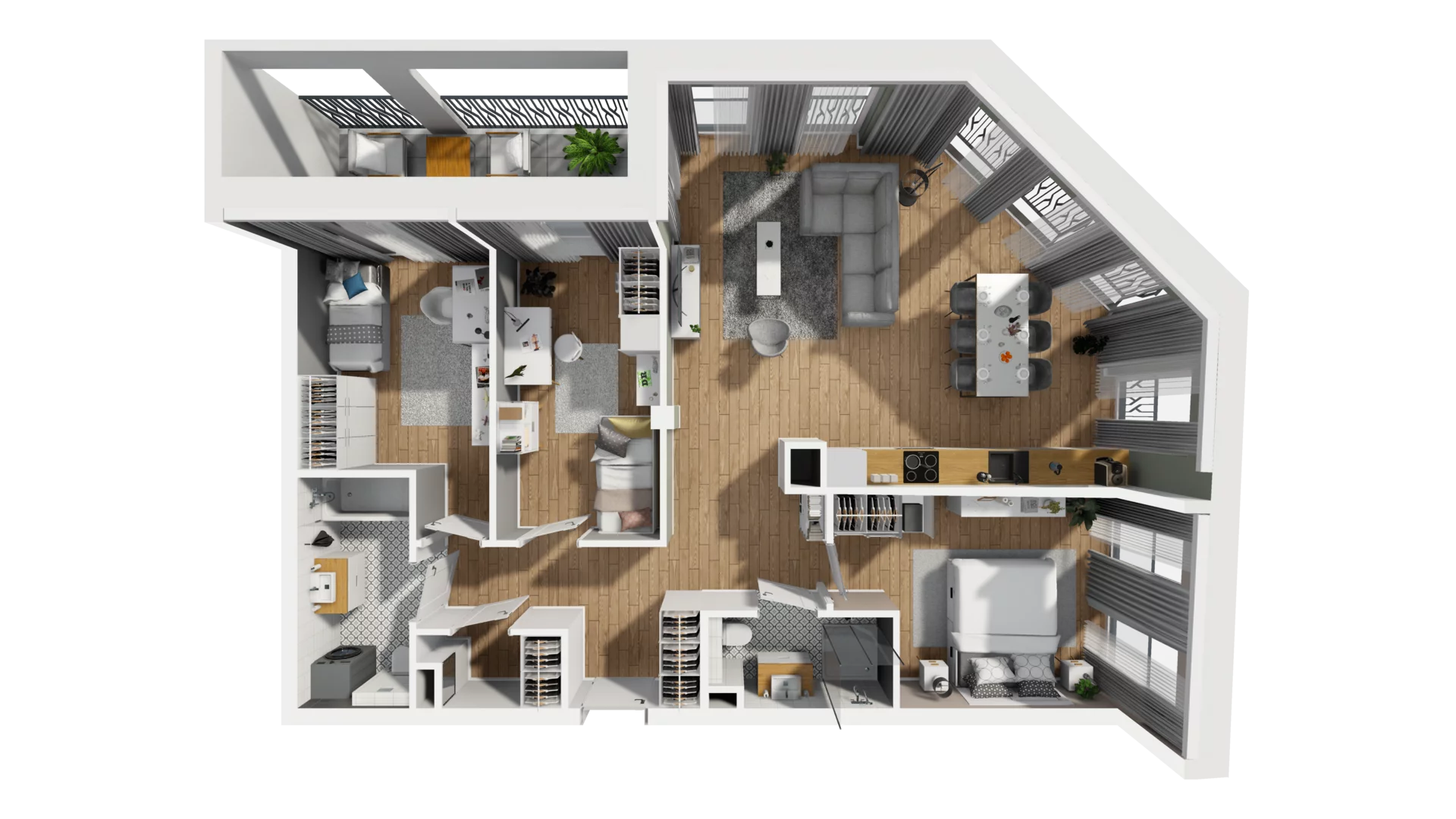 4 pokoje, mieszkanie 89,68 m², piętro 1, oferta nr A/6, Esencja, Gdańsk, Śródmieście, Dolne Miasto, ul. Kamienna Grobla / Jałmużnicza
