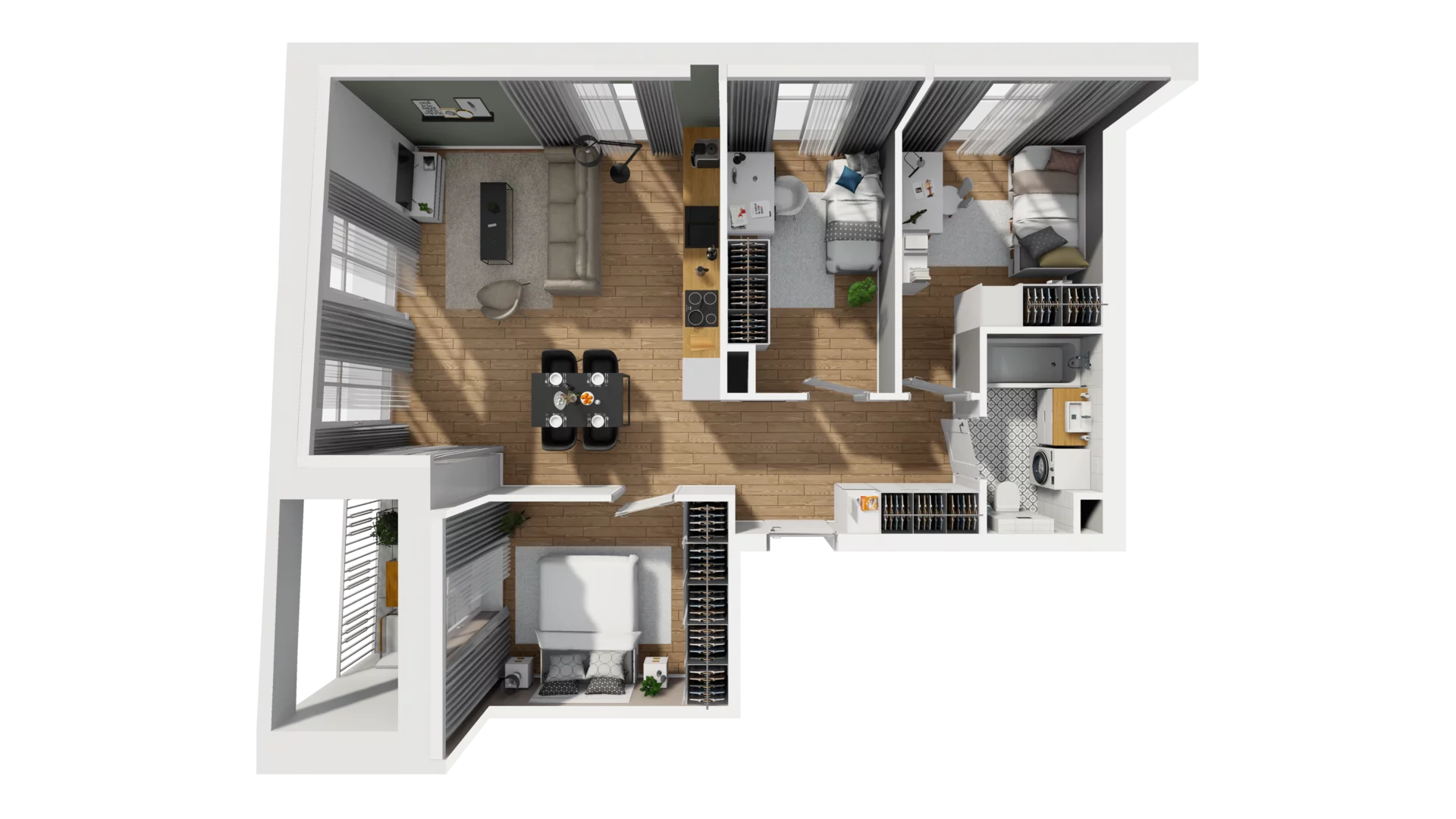4 pokoje, mieszkanie 65,49 m², piętro 1, oferta nr A/10, Esencja, Gdańsk, Śródmieście, Dolne Miasto, ul. Kamienna Grobla / Jałmużnicza
